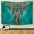 Animal Wall Tapestry | Emerald Indian Elephant