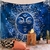 Mandala Wall Tapestry | Azure Blue Astral Sun