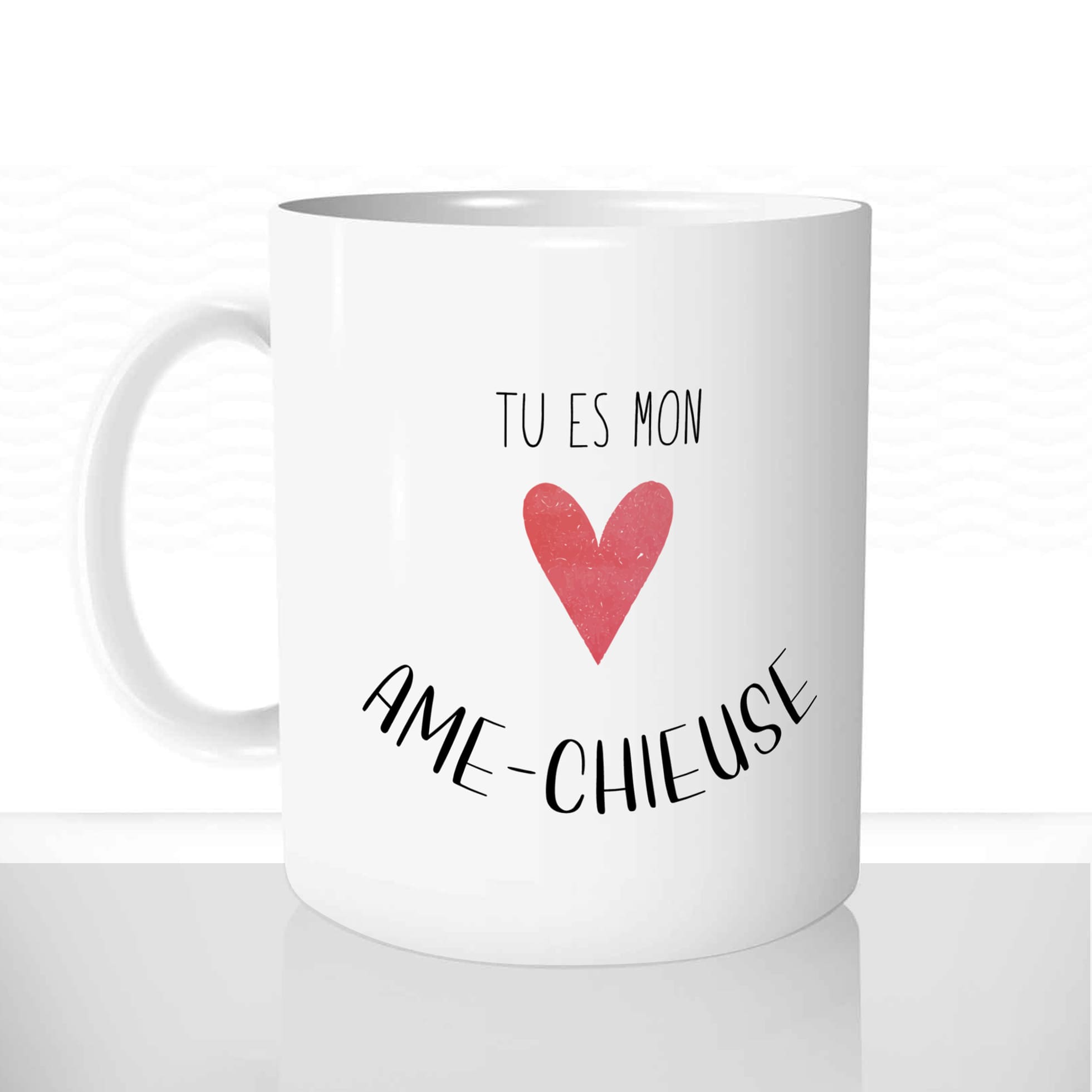 mug classique en céramique 11oz personnalisé personnalisable photo ame chieuse amour ame-soeur relation couple saint valentin offrir cadeau chou