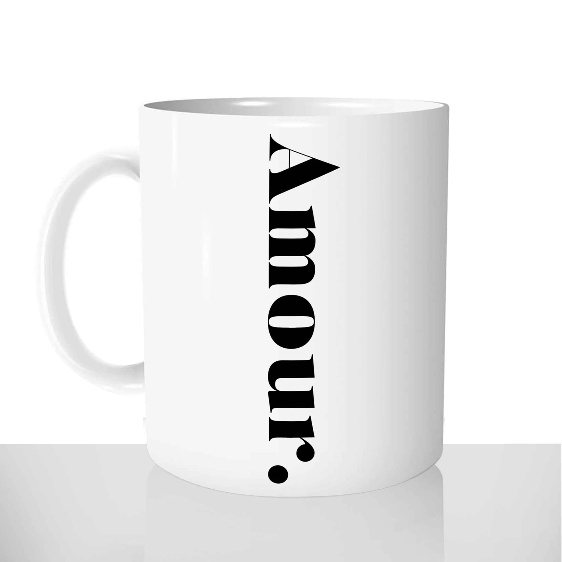 mug classique en céramique 11oz personnalisé personnalisable photo mot amour fun offrir cadeau