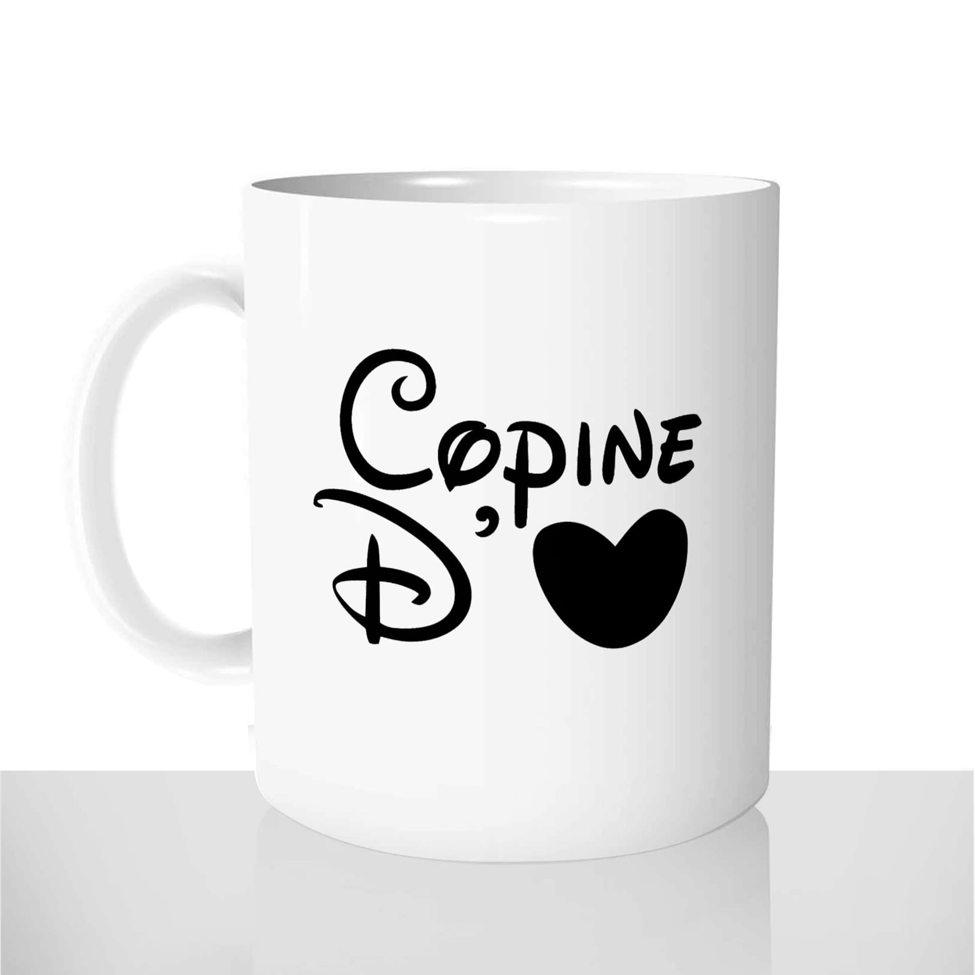 mug classique en céramique 11oz personnalisé personnalisable photo citation copine damour coeur amie amitié offrir cadeau