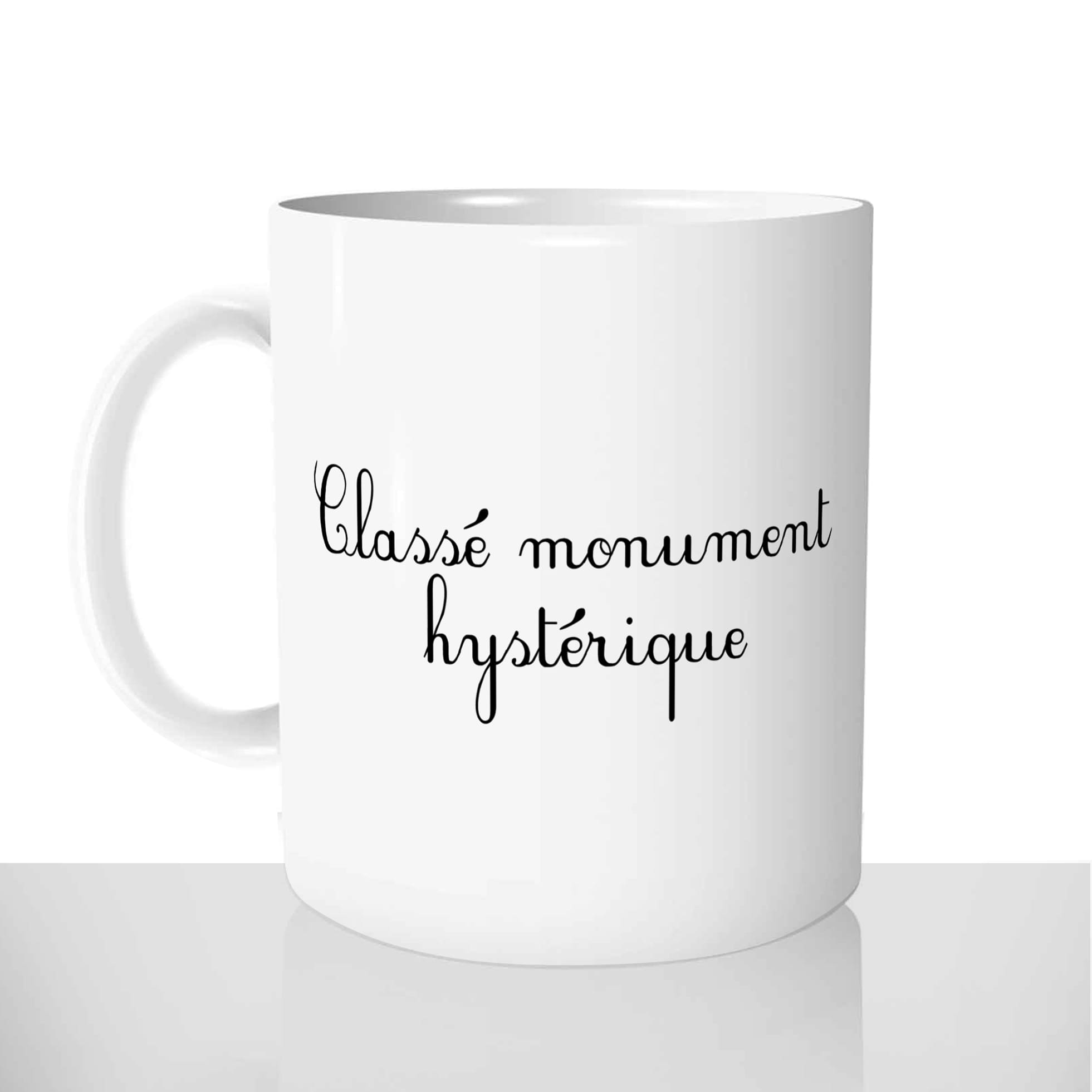 mug classique en céramique 11oz personnalisé personnalisable photo classé monument hystérique femme caractère défaut offrir cadeau chou