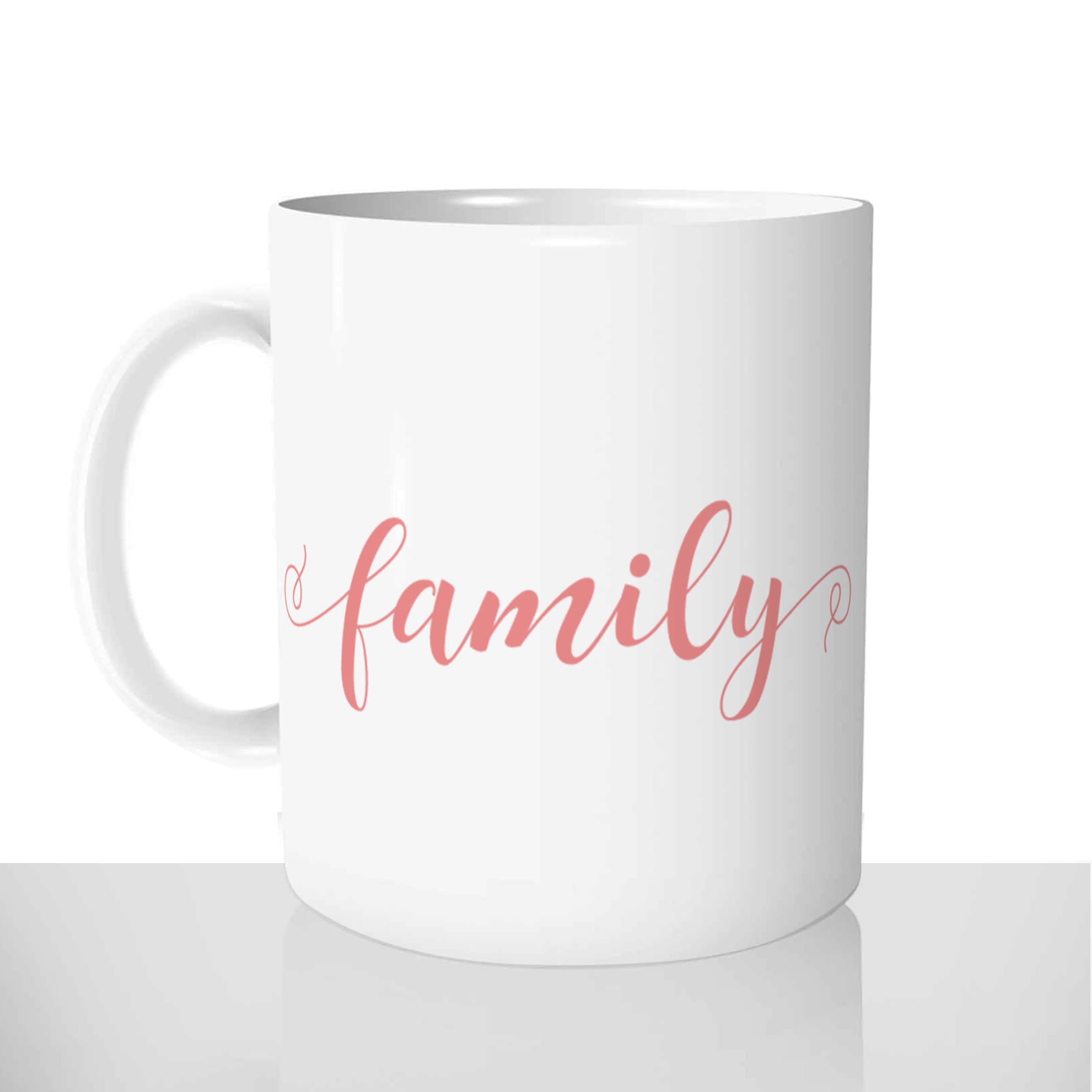 Mug blanc de famille personnalisé - Family Portrait