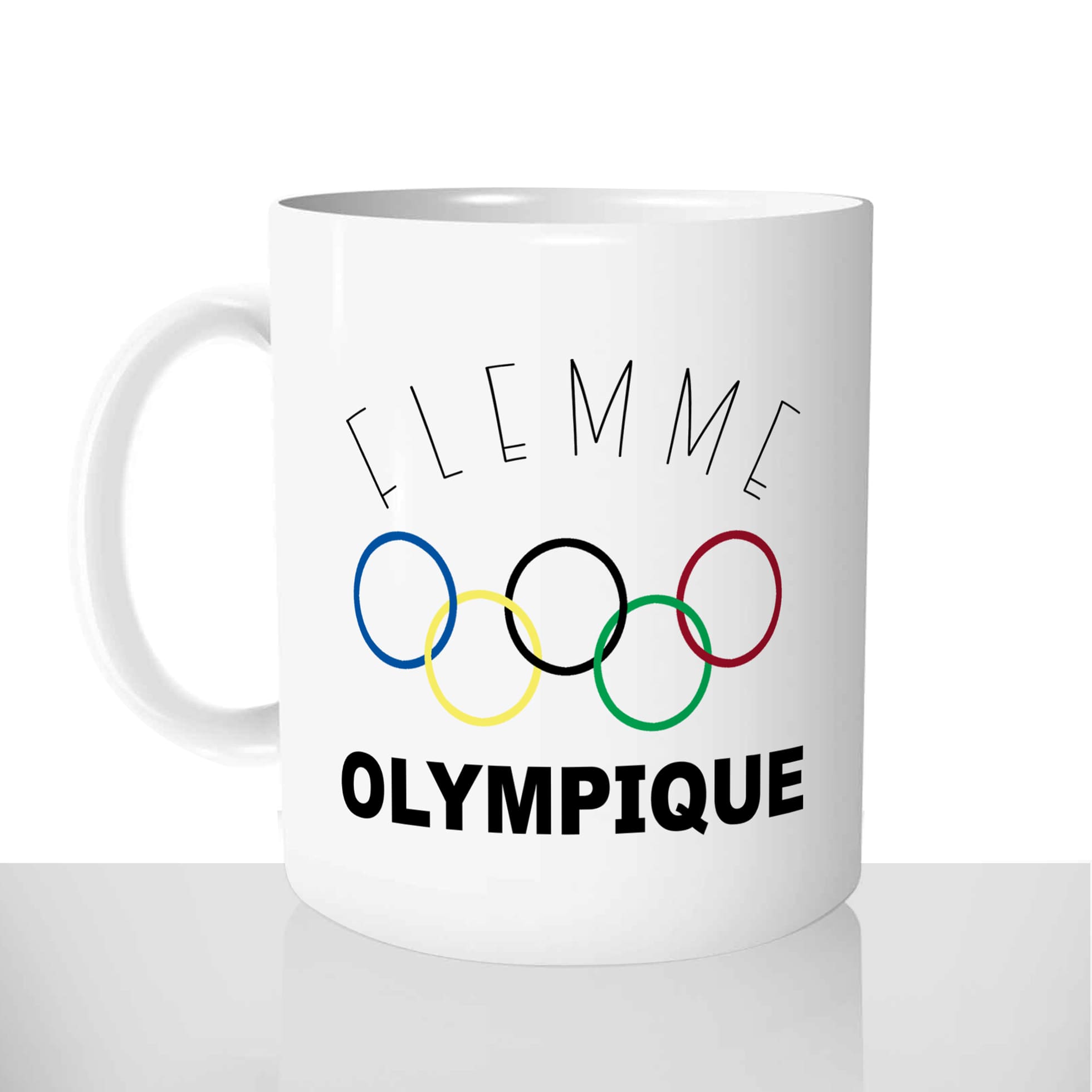 mug classique en céramique 11oz personnalisé personnalisation photo flemme olympique offrir cadeau chou