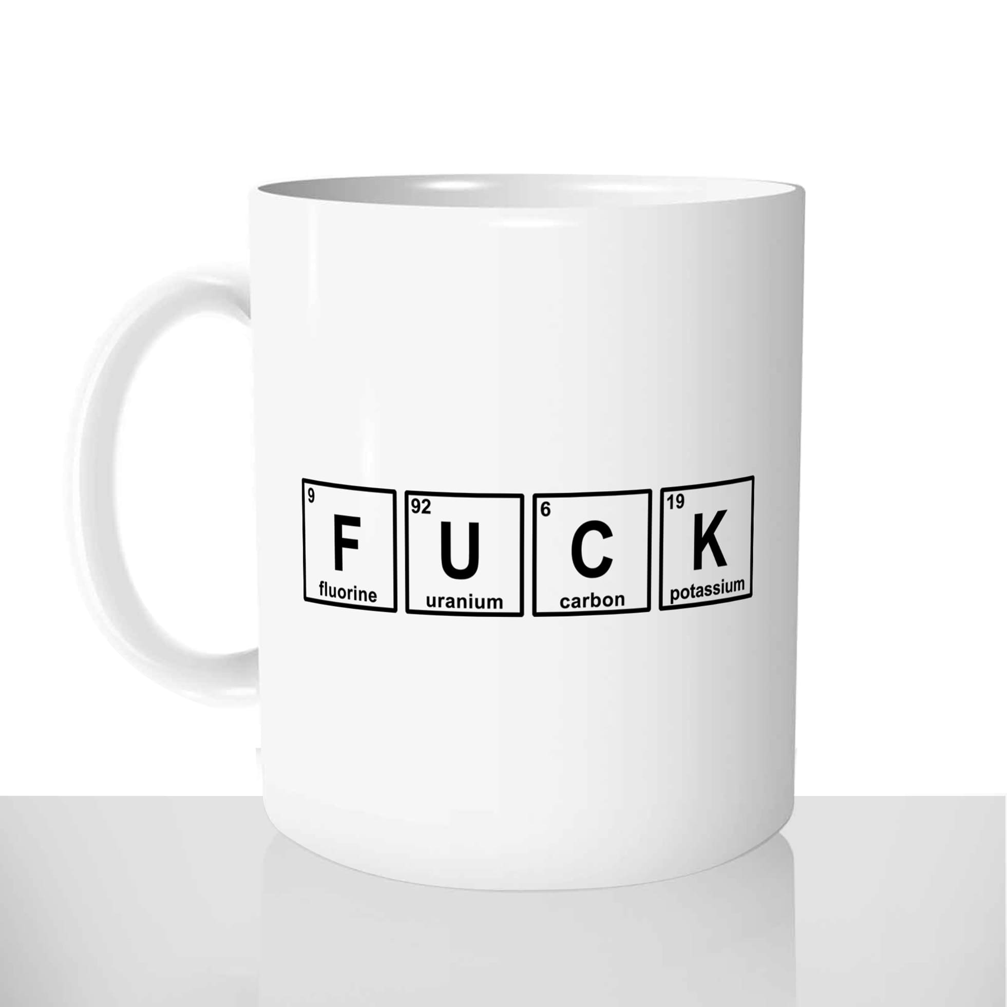 mug classique en céramique 11oz personnalisé personnalisation photo fuck geek science offrir cadeau chou