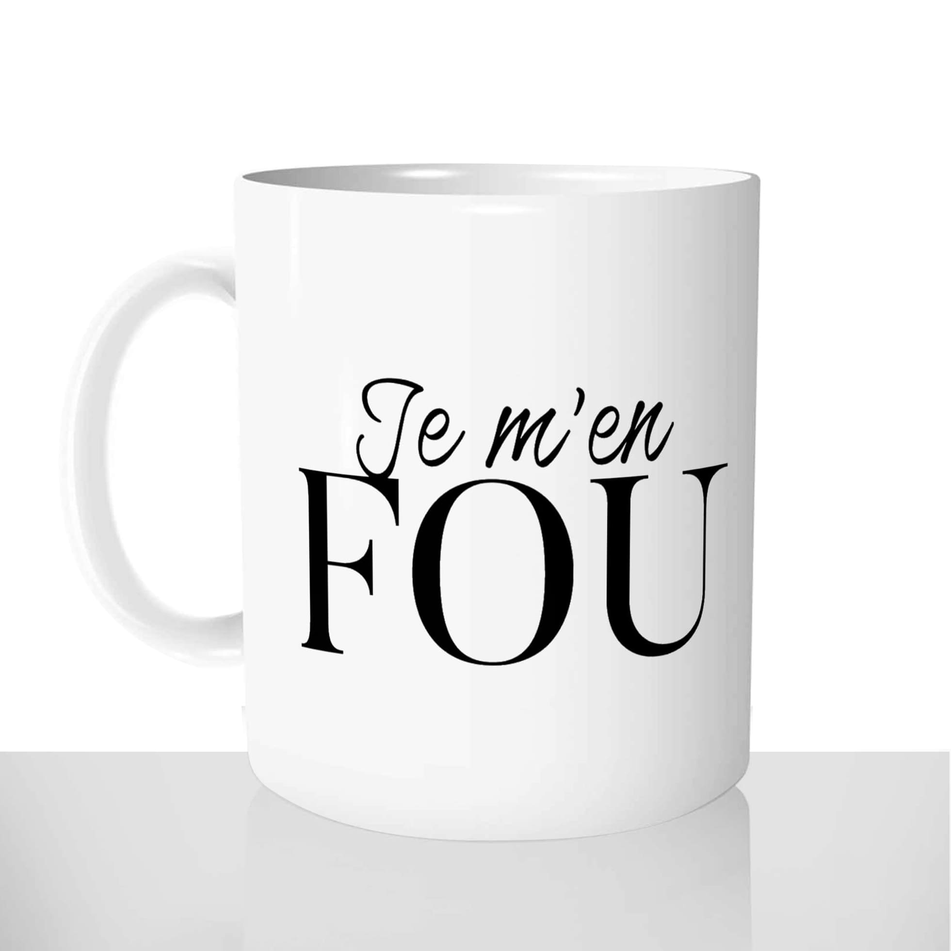 Débardeur 'Je M'en Fous' - T-shirt Humoristique Français, Cadeau Drôle Pour Hommes Et Femmes