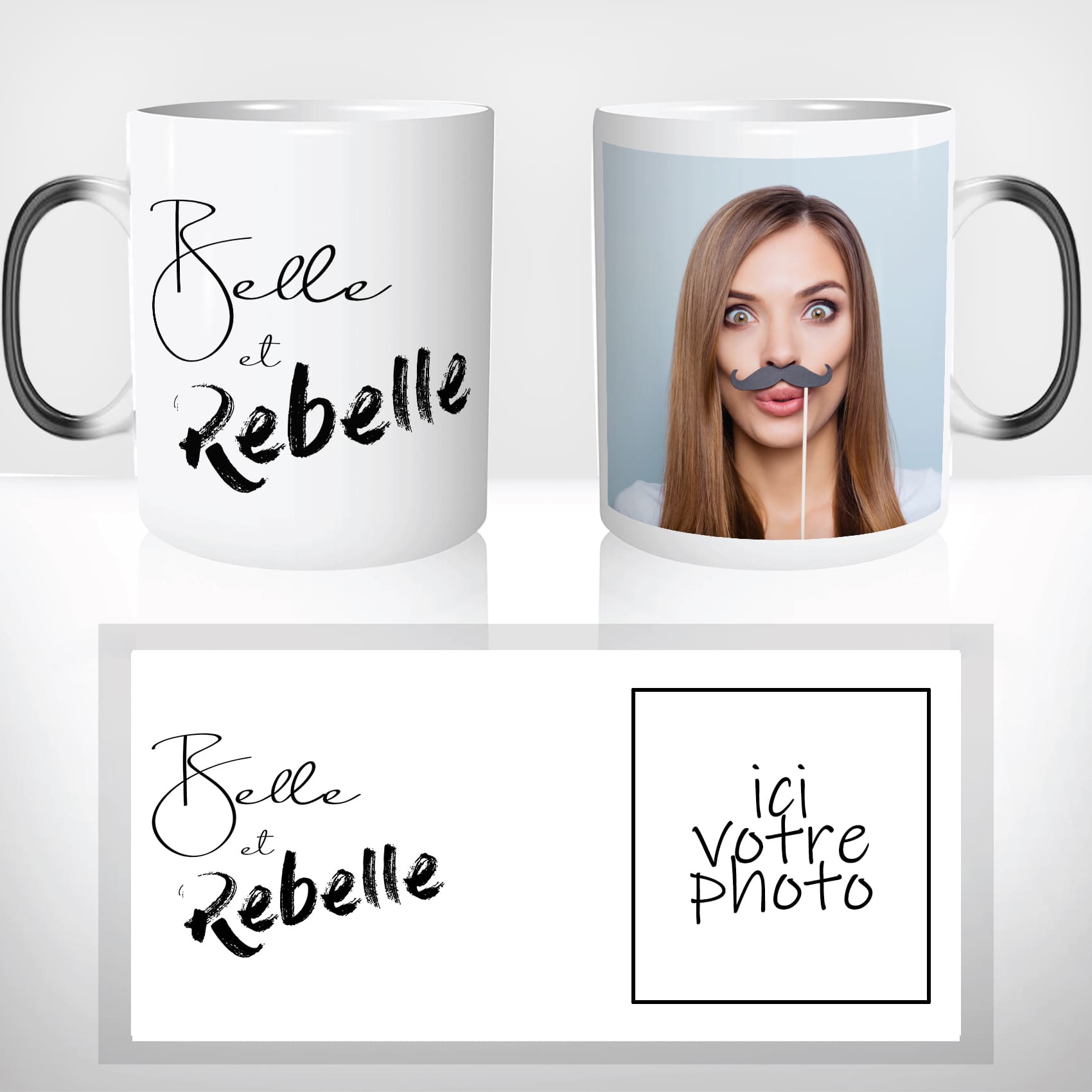 Mug Magique Belle et Rebelle