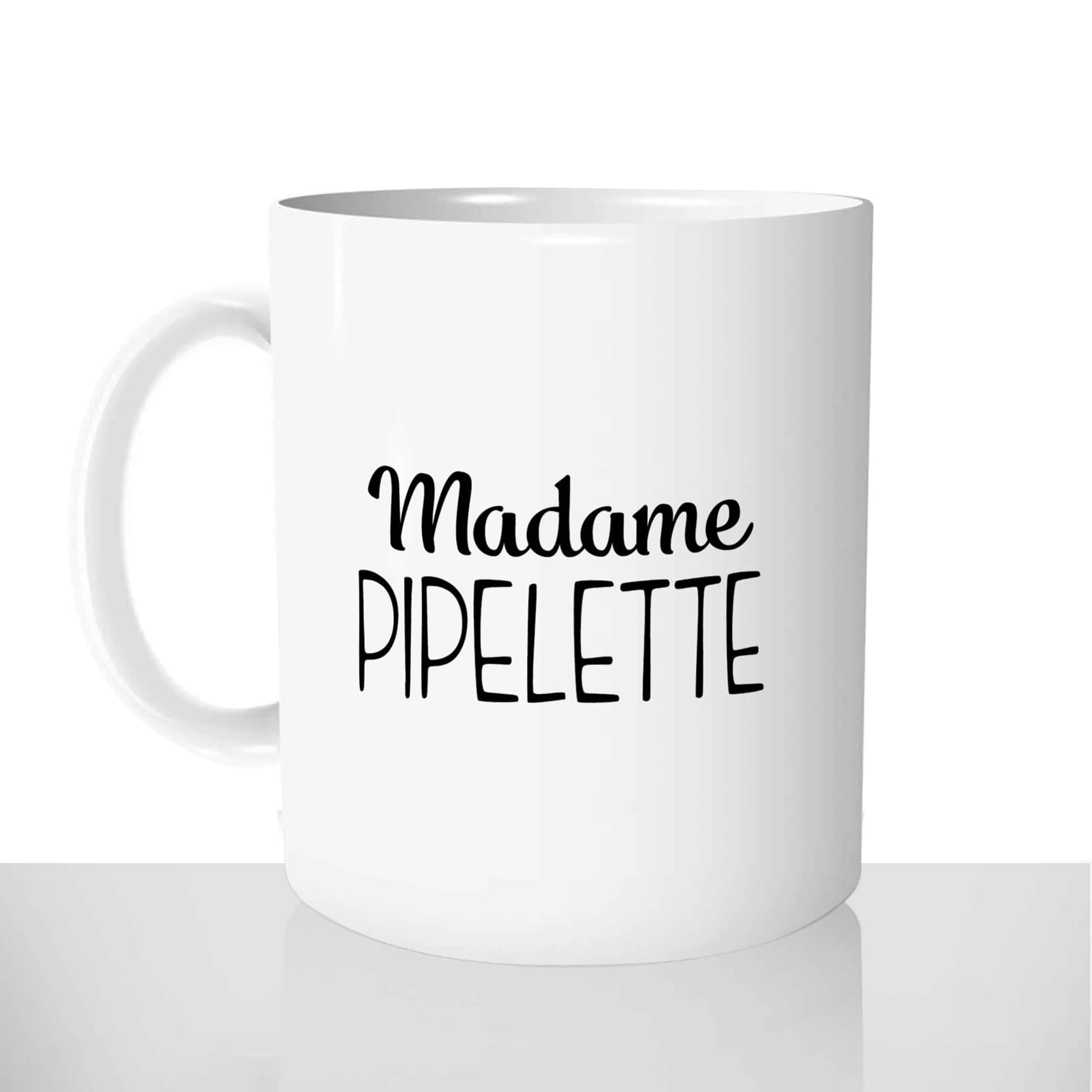 mug classique en céramique 11oz personnalisé personnalisation photo madame pipelette collegue copine personnalisable offrir cadeau chou
