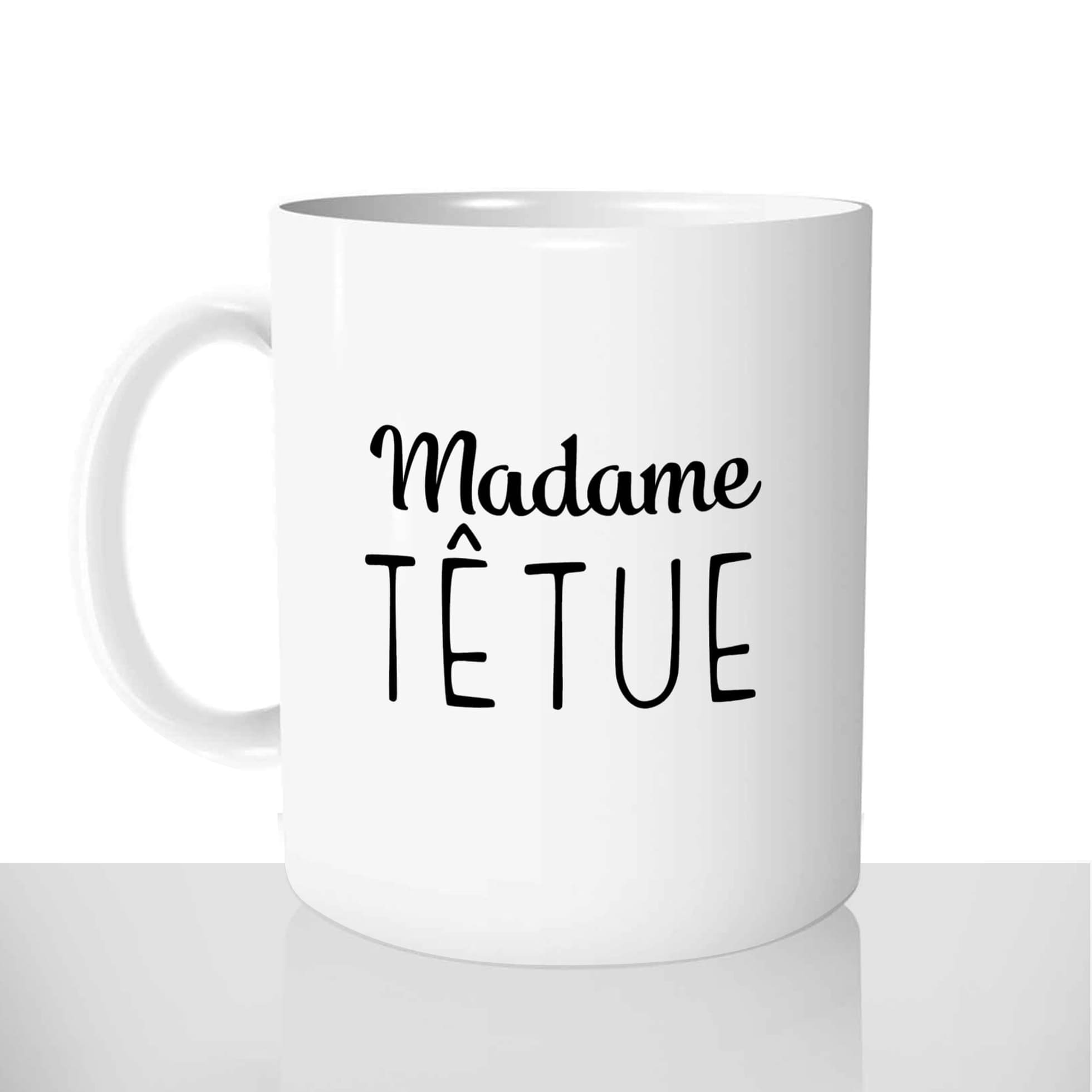 mug classique en céramique 11oz personnalisé personnalisation photo madame tetue collegue copine personnalisable offrir cadeau chou
