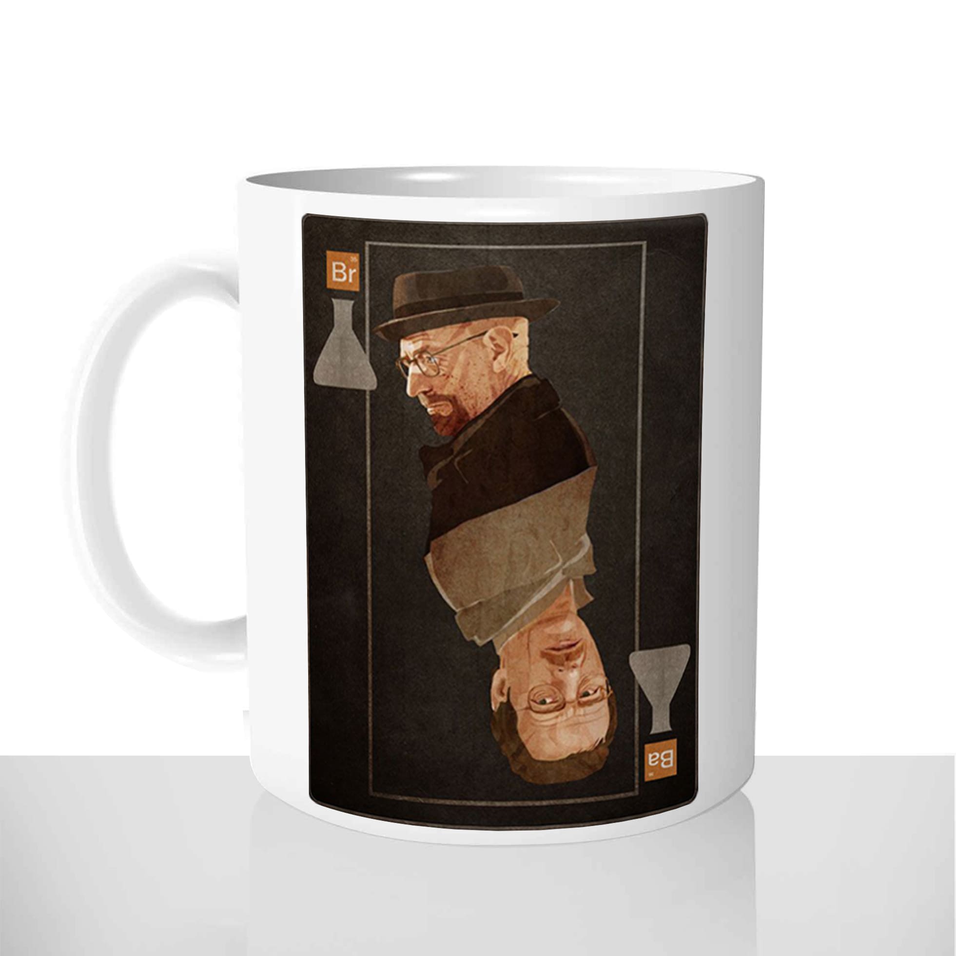 mug classique en céramique 11oz personnalisé personnalisation photo série meth drogue dealer walter white double jeu personnalisable offrir cadeau