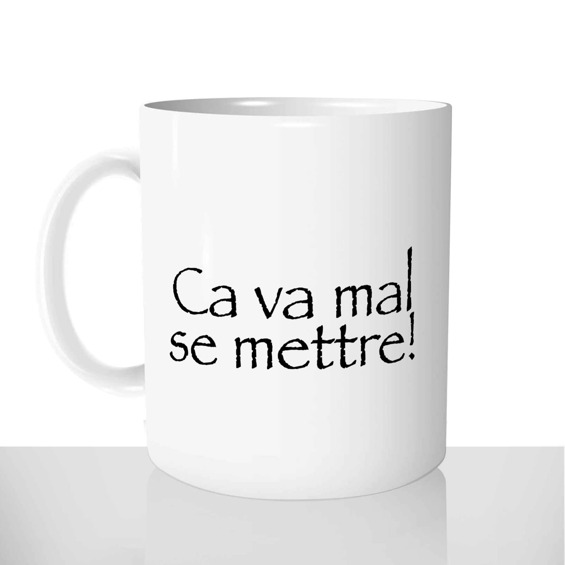 mug classique en céramique 11oz personnalisé personnalisation photo série kaamelott kamelote ca va mal se mettre roi arthur personnalisable offrir