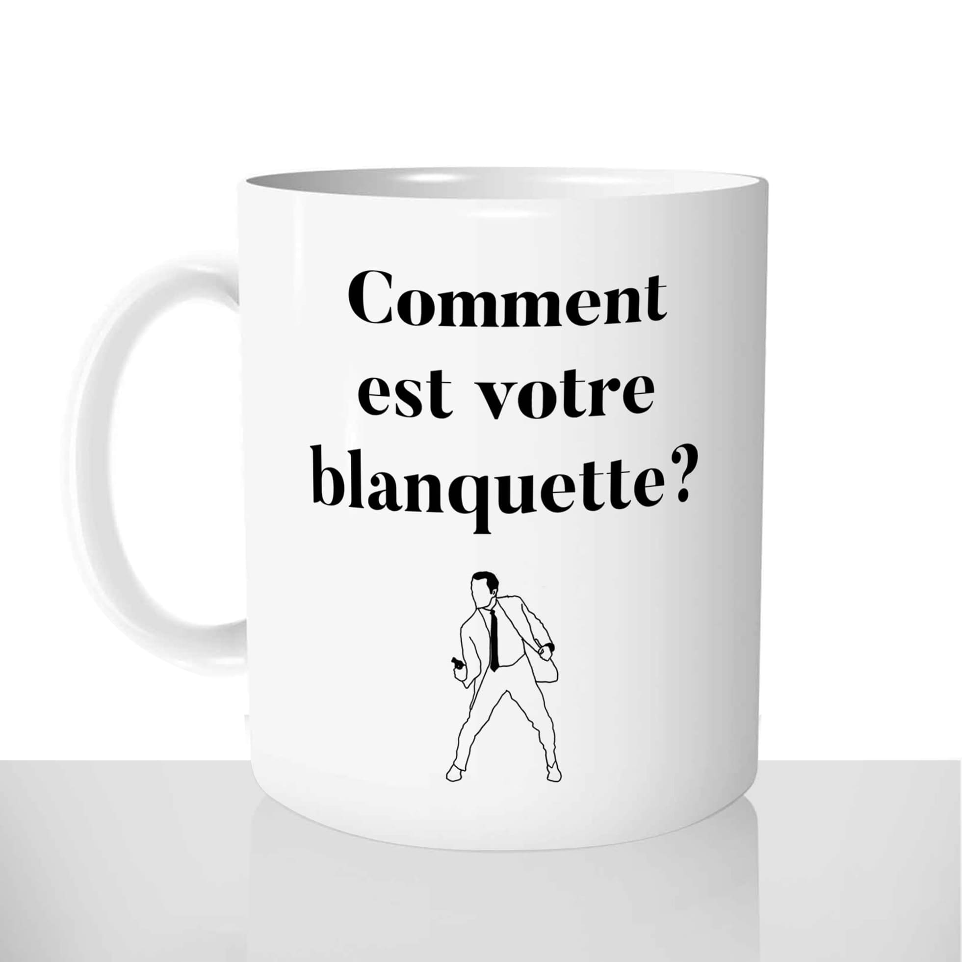 mug classique en céramique 11oz personnalisé personnalisation photo film francais oss117 comment est votre blanquette culte idée personnalisable