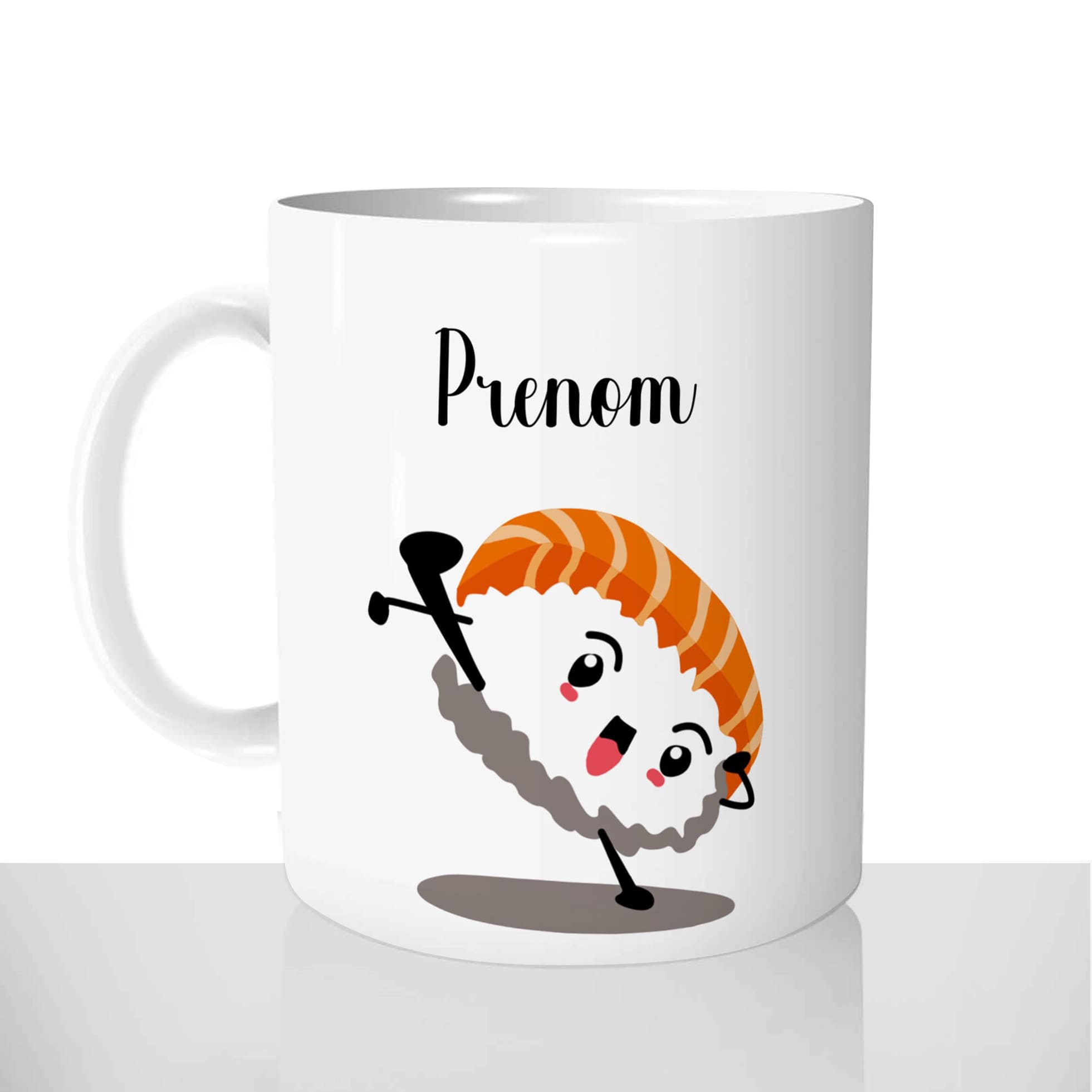 mug classique en céramique 11oz personnalisé personnalisation photo gourmand karaté sushi prenom personnalisable chou offrir cadeau
