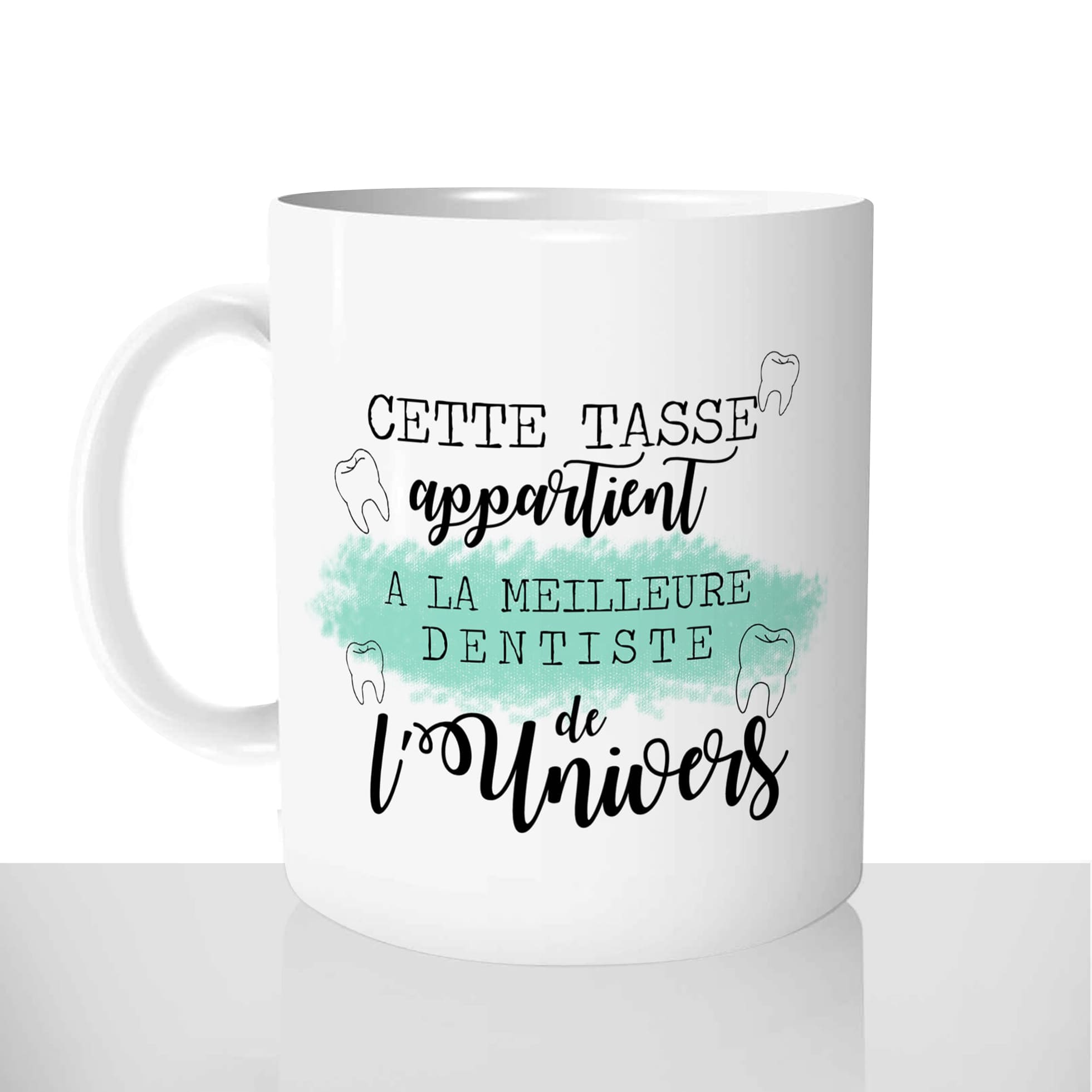 mug classique en céramique 11oz personnalisé personnalisation photo meilleure dentiste de lunivers cabinet dentaire personnalisable cadeau