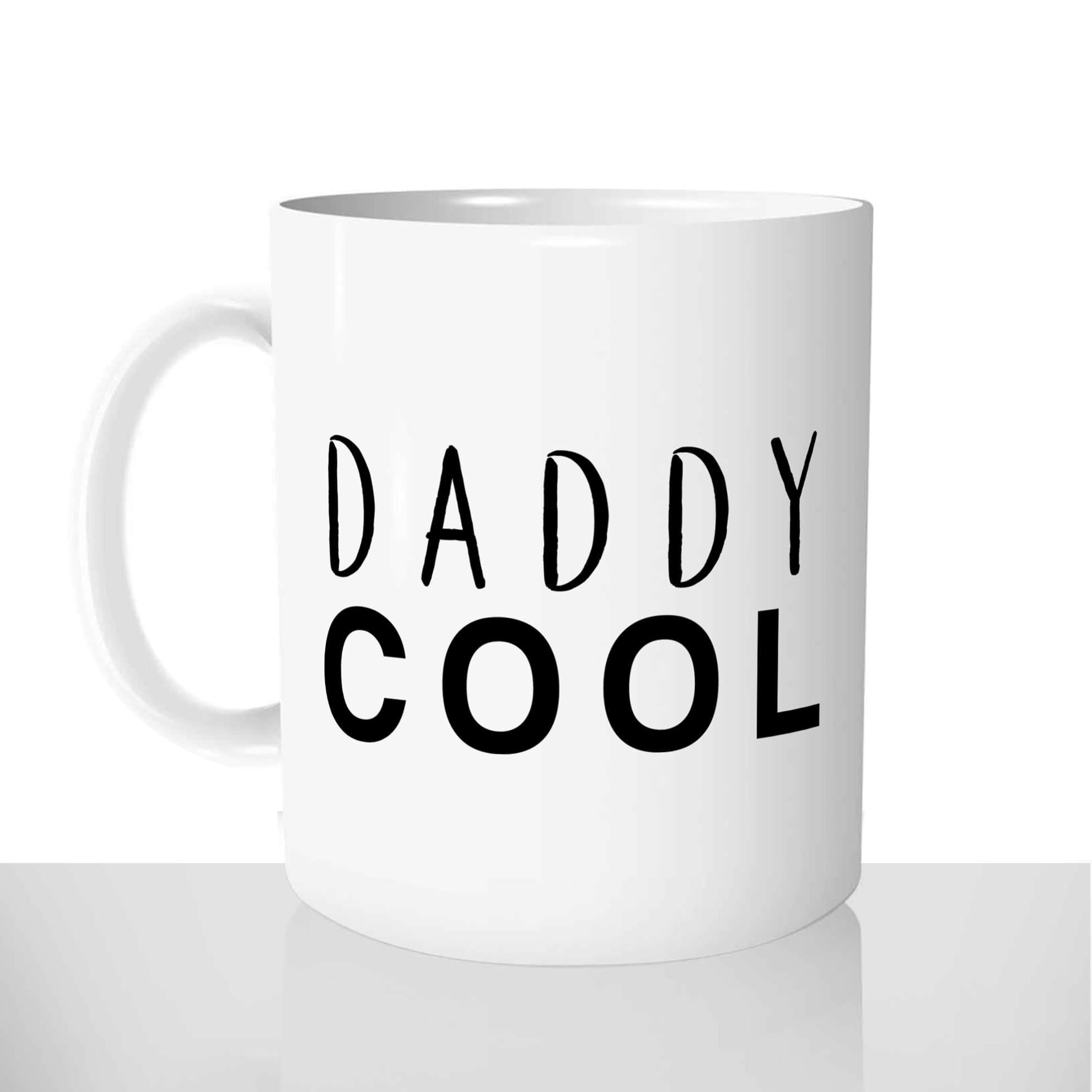 mug classique en céramique 11oz personnalisé personnalisation photo daddy cool papa fete des peres homme personnalisable cadeau