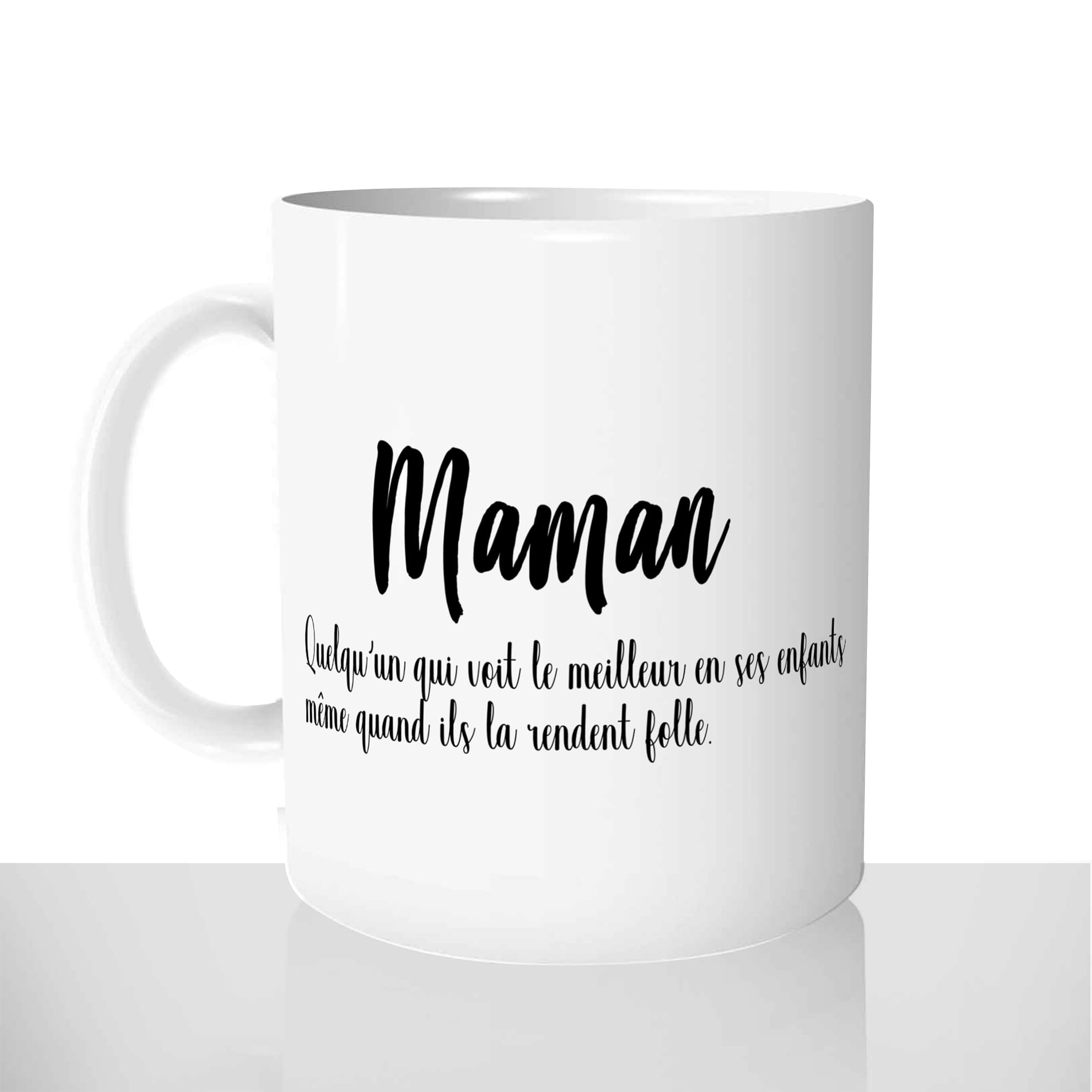 mug classique en céramique 11oz personnalisé personnalisation photo maman définition fete des meres personnalisable cadeau