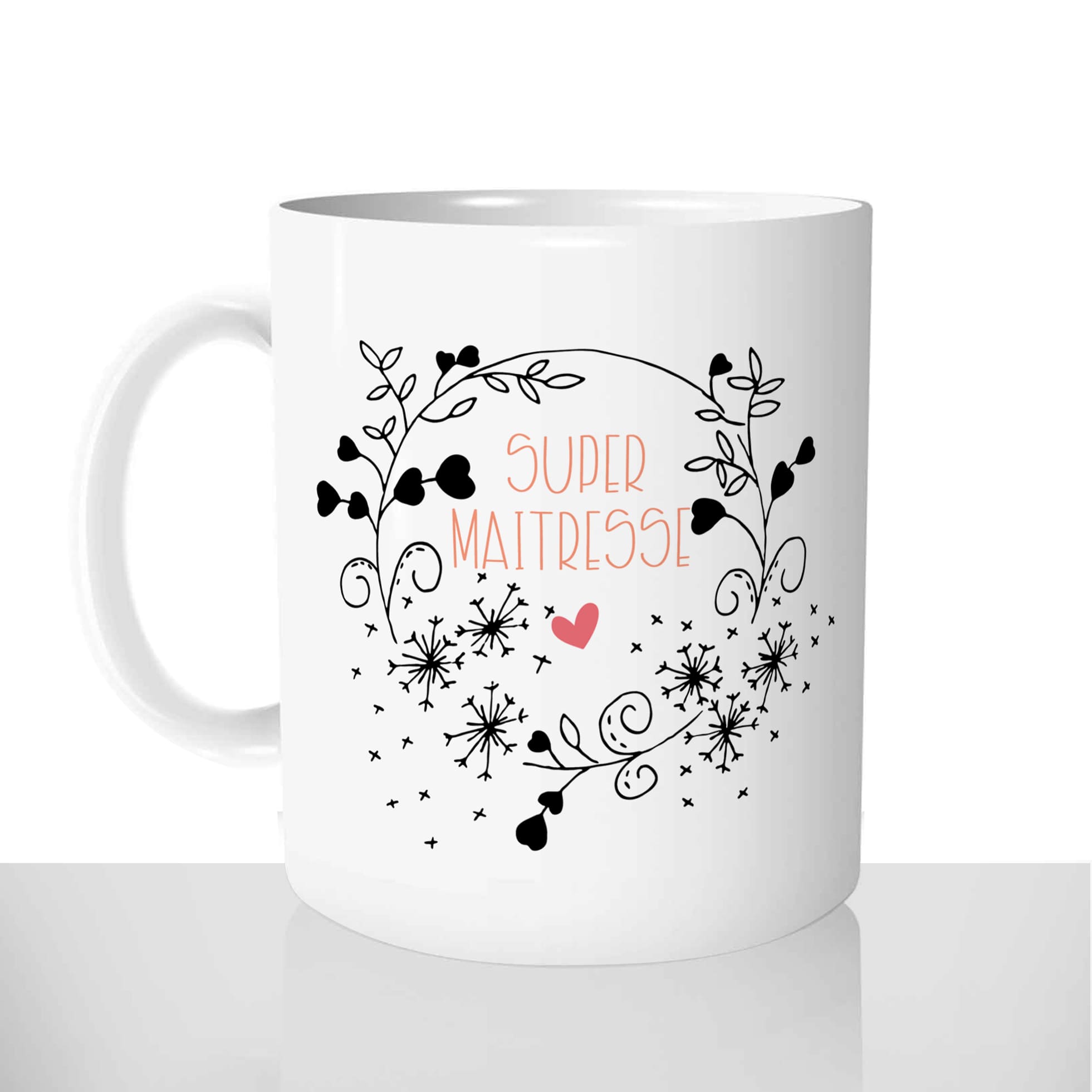 mug classique en céramique 11oz personnalisé personnalisation photo super maitresse merci ecole primaire maternelle chou cadeau personnalisable