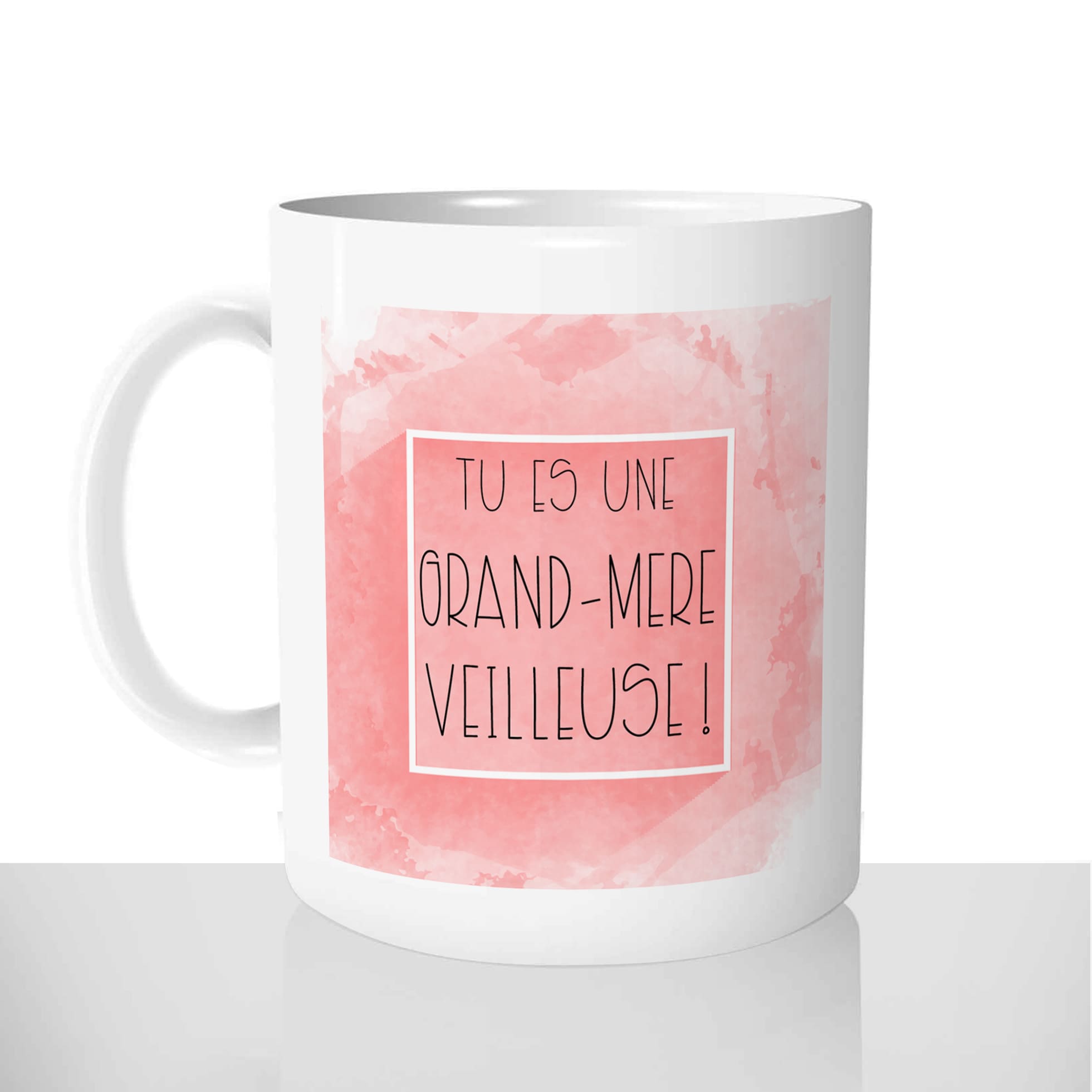 mug classique en céramique 11oz personnalisé personnalisation photo mamie grand mère veilleuse grossesse naissance cadeau personnalisable