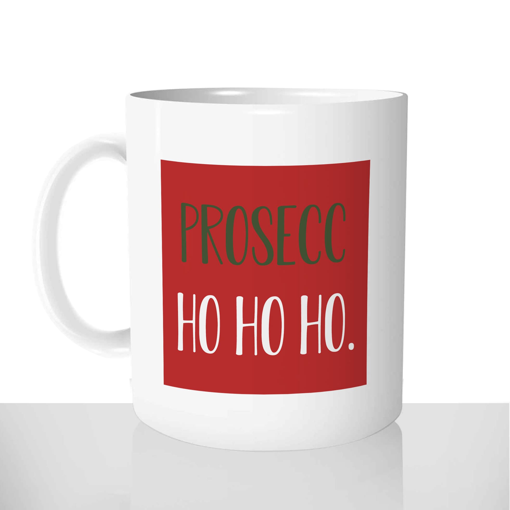 mug classique en céramique 11oz personnalisé personnalisation photo prosecco champagne ho ho ho cadeau de noël chou personnalisable