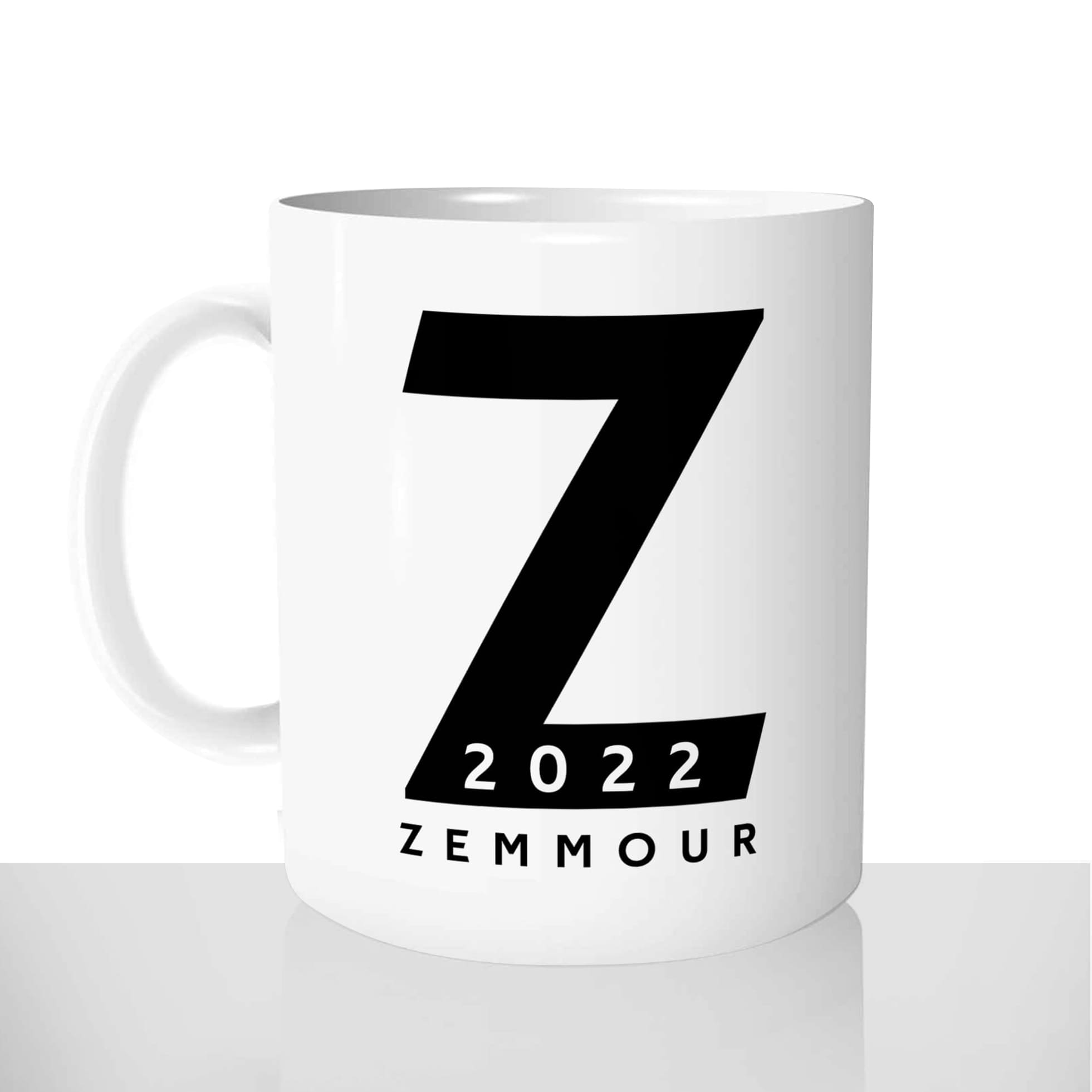 mug classique en céramique 11oz personnalisé personnalisation photo le z zemmour 2022 eric president france personnalisable cadeau