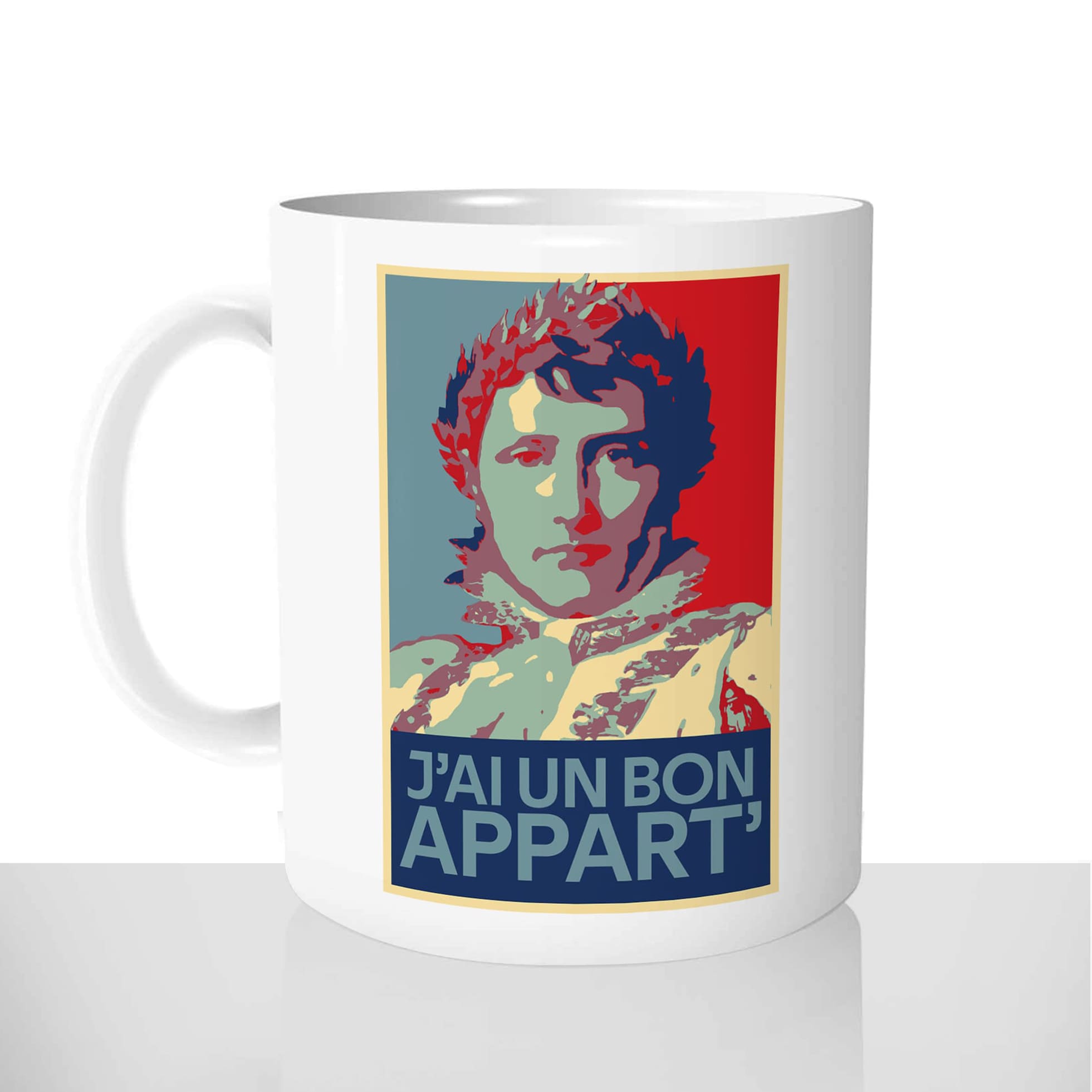 mug classique en céramique 11oz personnalisé personnalisation photo affiche de propagande napoleon bonaparte cremaillere personnalisable