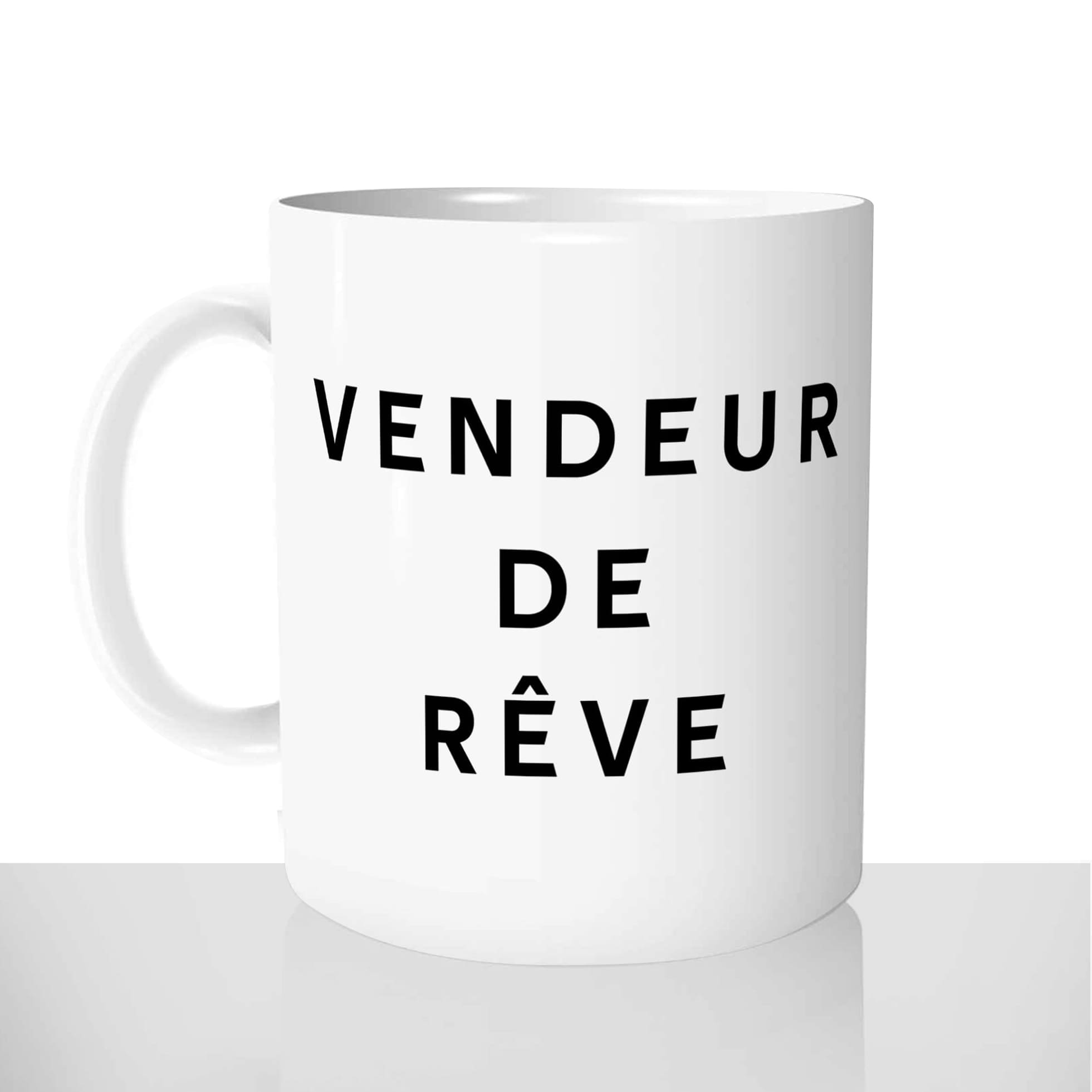 mug classique en céramique 11oz personnalisé personnalisation photo homme vendeur de reve personnalisable cadeau