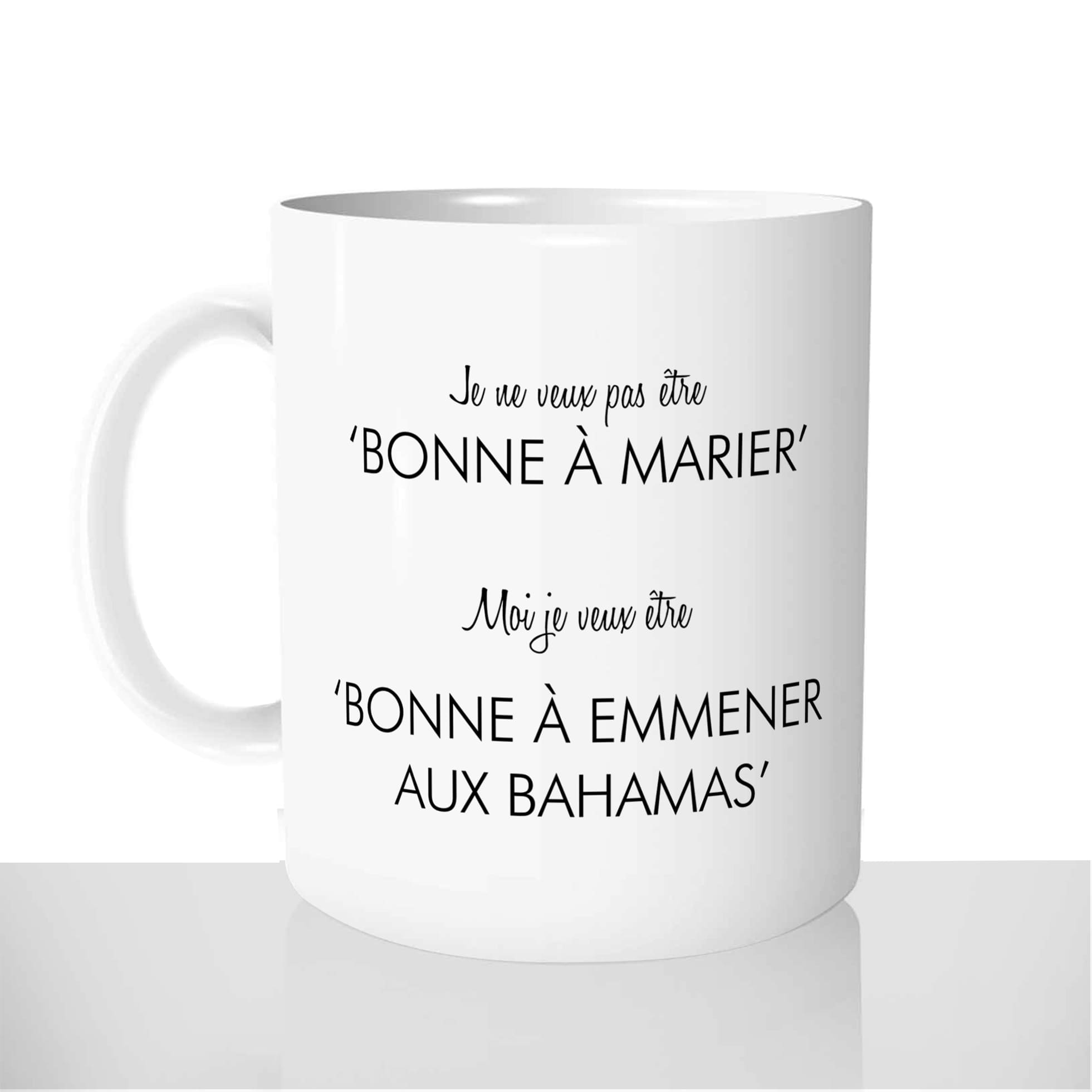 mug-tasse-blanc-brillant-personnalisé-bonne-a-marier-célibataire-bahamas-vacances-idée-cadeau-original-personnalisable-francais