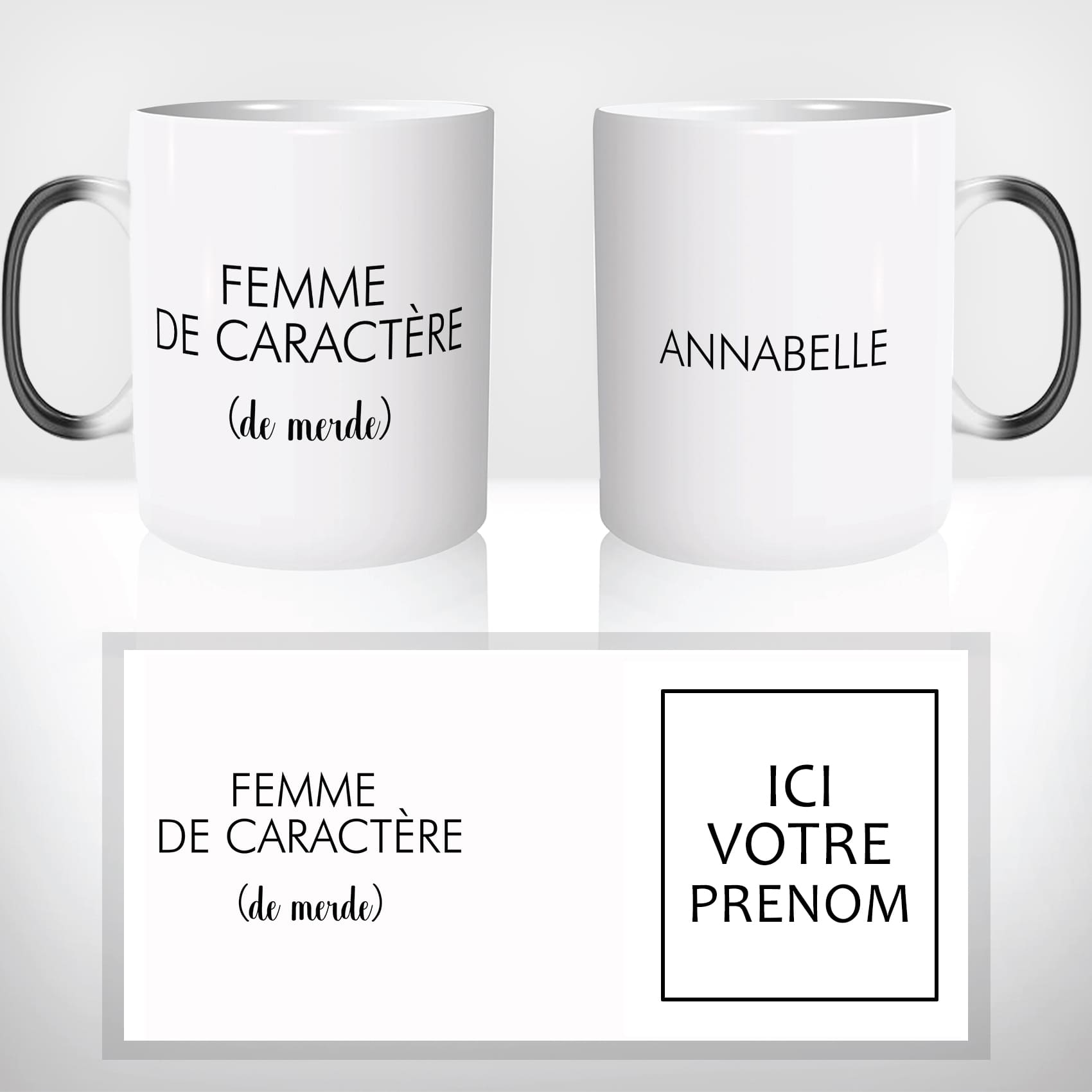 mug-tasse-magique-thermoreactif-personnalisé-femme-de-caractere-de-merde-prenom-nom-drole-idée-cadeau-original-personnalisable-francais
