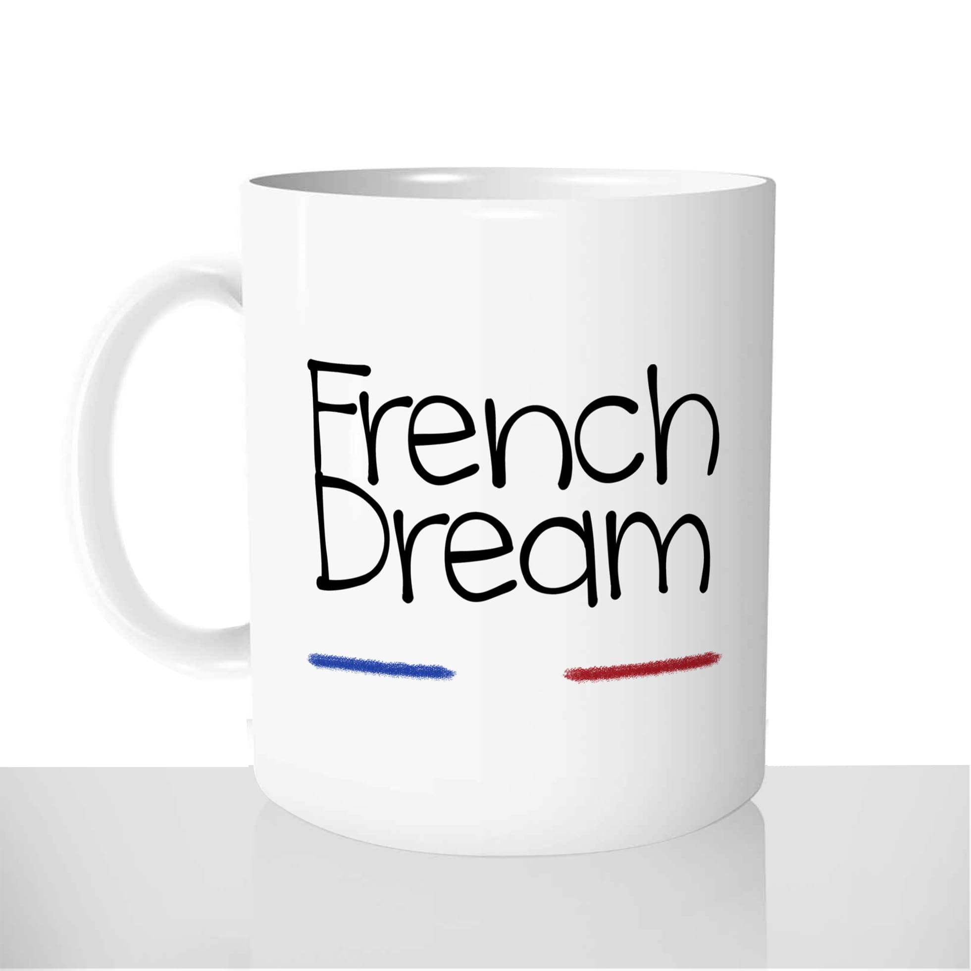 mug-blanc-brillant-personnalisé-offrir-french-dream-reve-francais-paris-drapeau-france-bleu-blanc-rouge-personnalisable-idée-cadeau-original