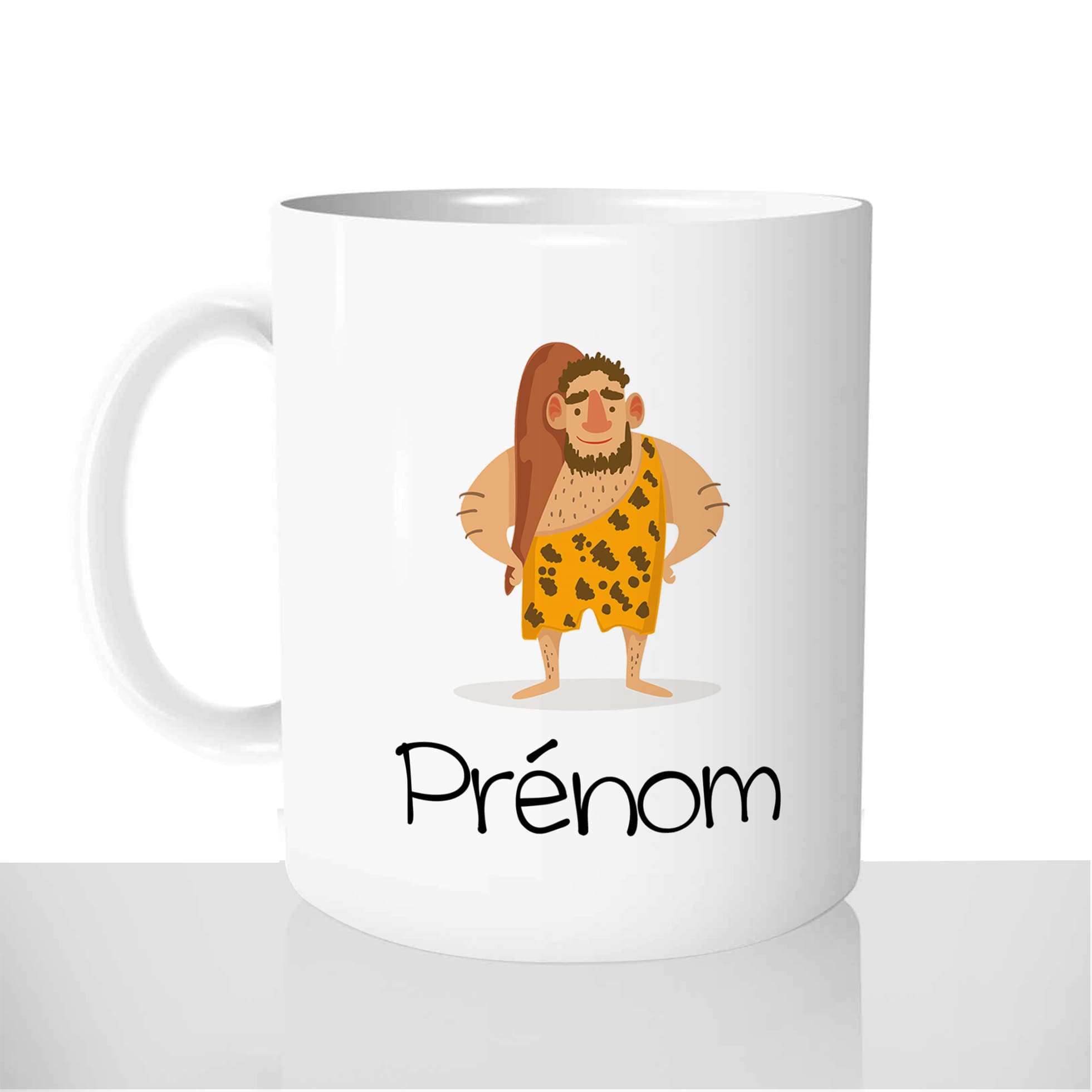 mug-blanc-brillant-personnalisé-offrir-homme-de-cromagnon-age-de-pierre-caverne-prenom-personnalisable-idée-cadeau-original
