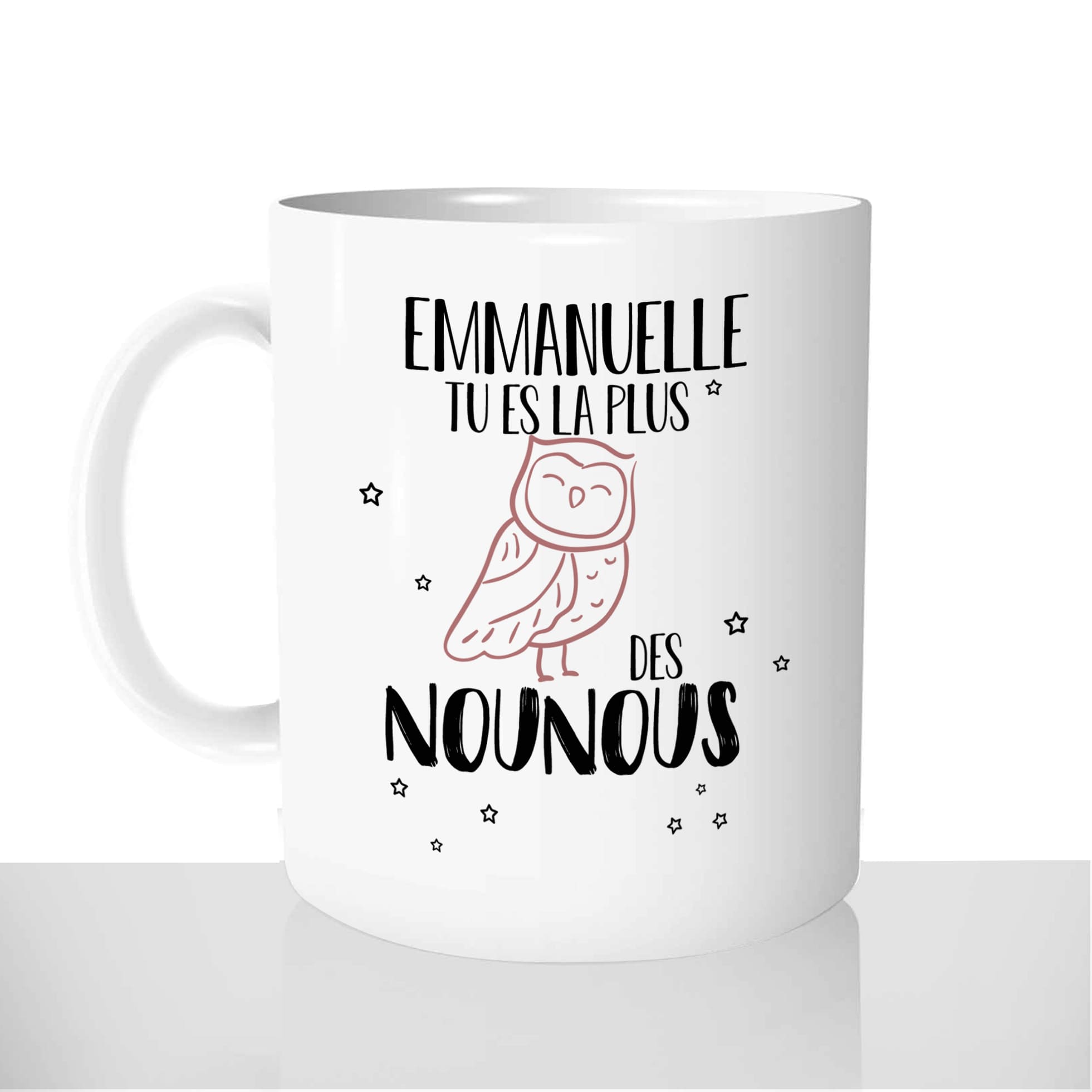 mug-blanc-brillant-personnalisé-offrir-chouette-nounou-mignon-etoiles-prenom-fun-personnalisable-idée-cadeau-original