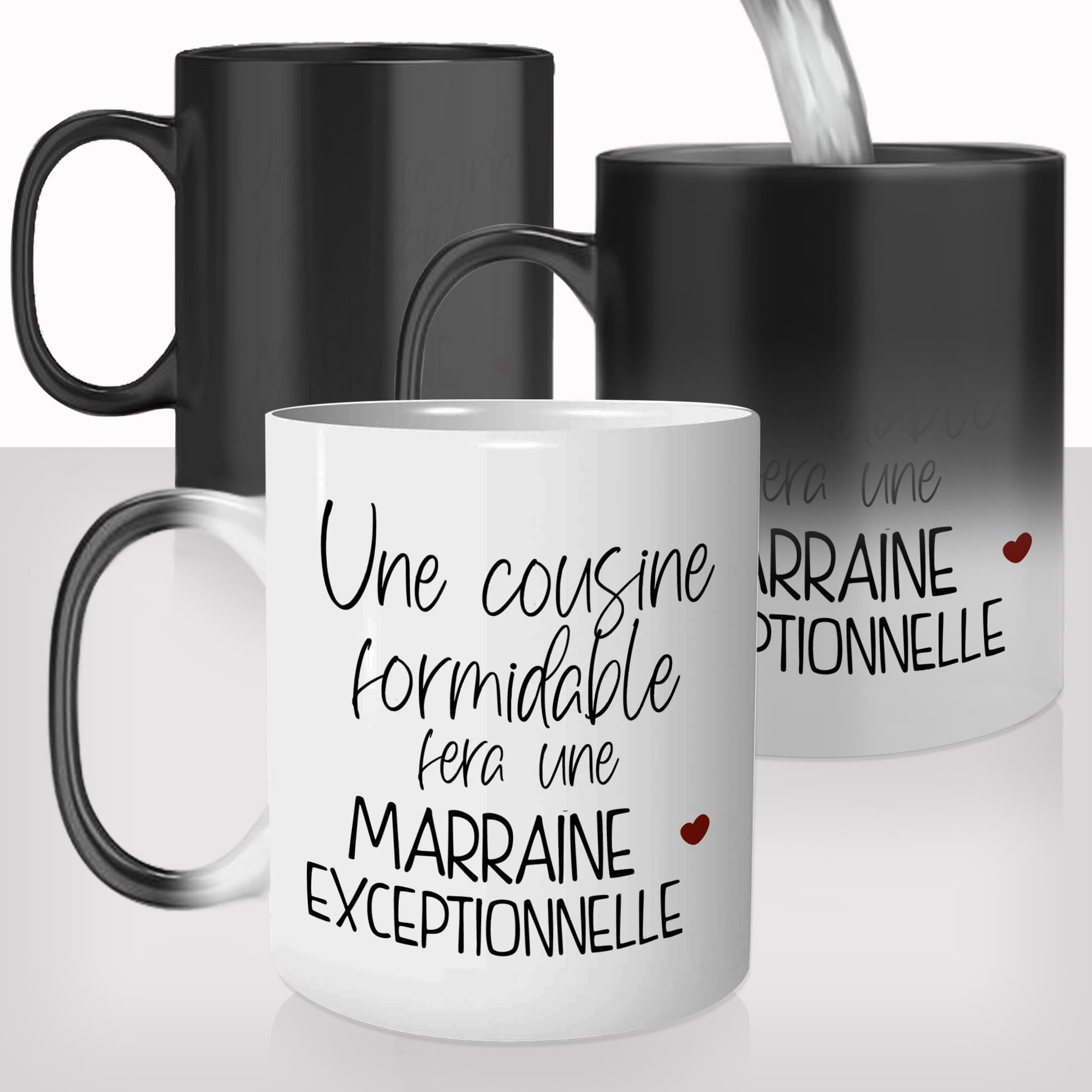 Mug Magique Cousine Marraine
