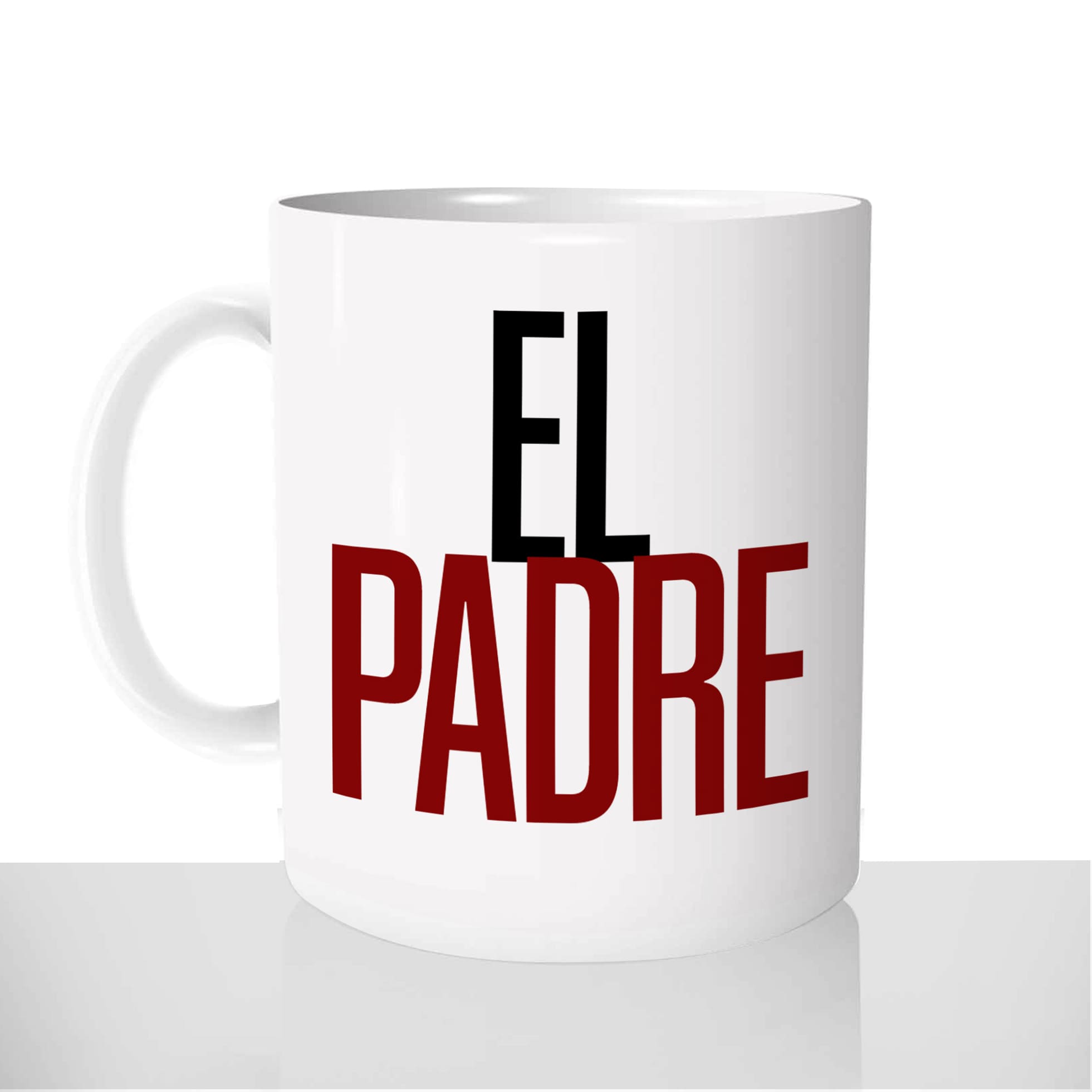 mug-blanc-brillant-personnalisé-offrir-el-padre-papa-fete-des-peres-fun-personnalisable-idée-cadeau-original