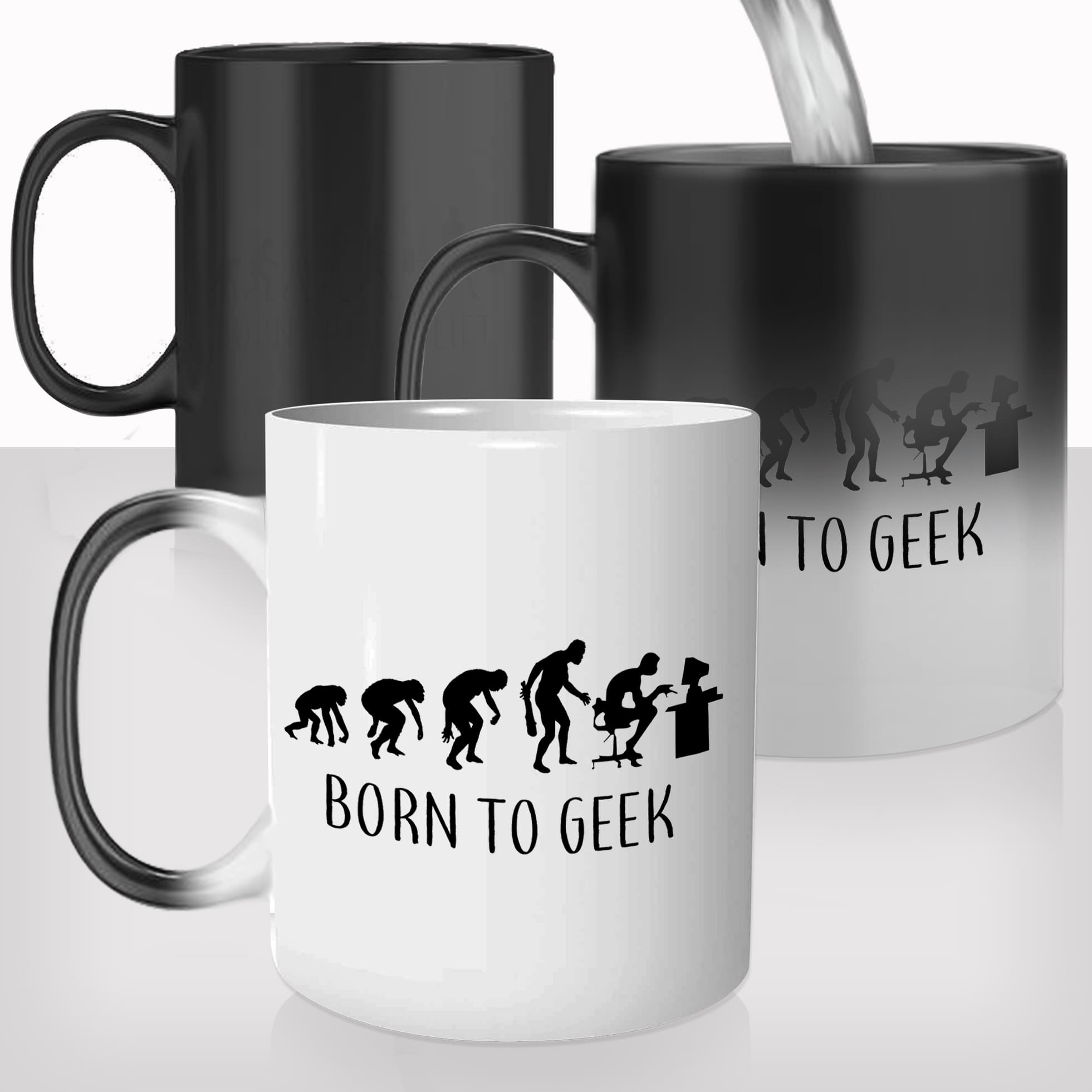 Mug Magique Born To Geek