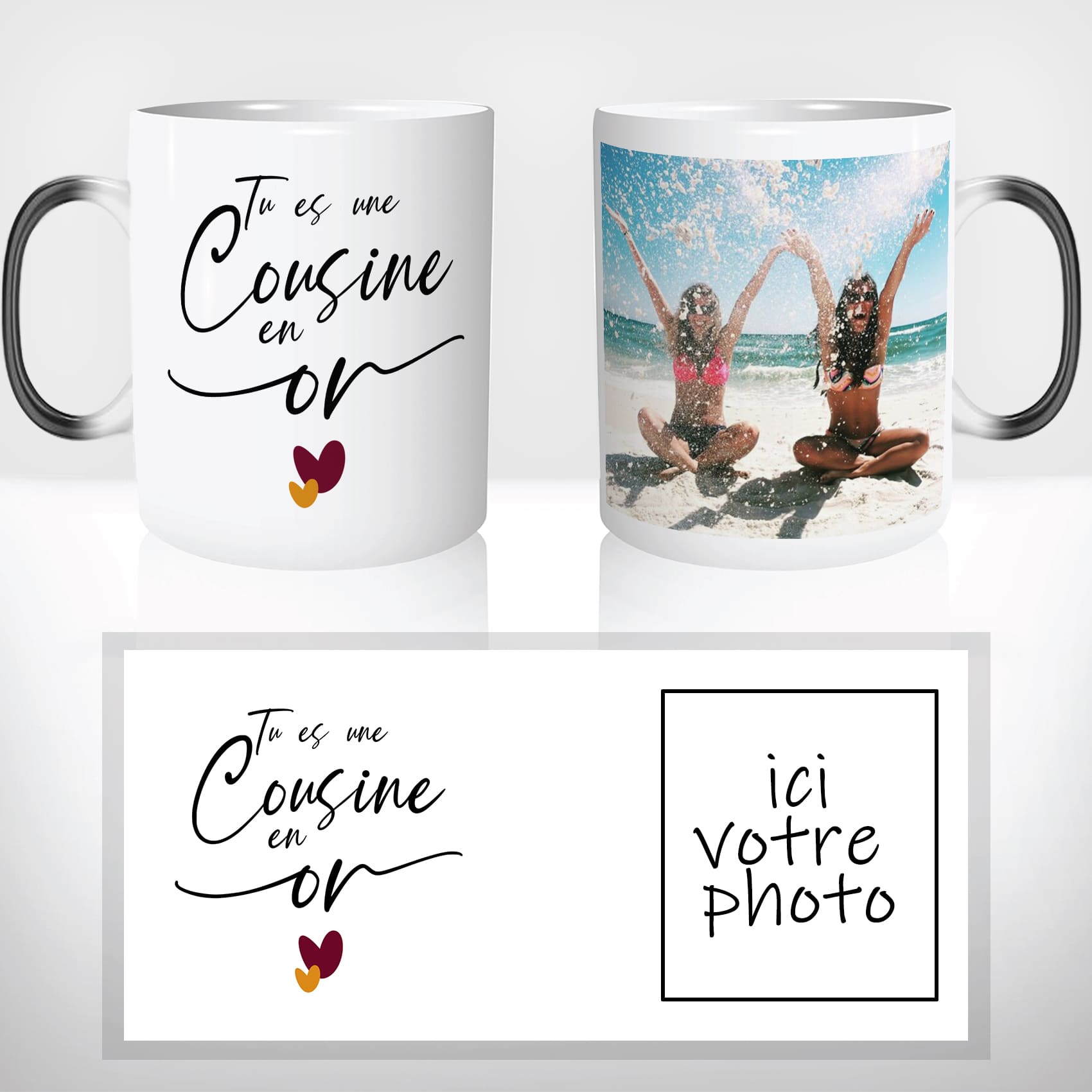 Idée Cadeau : Mug magique, mug photo, tasse personnalisée