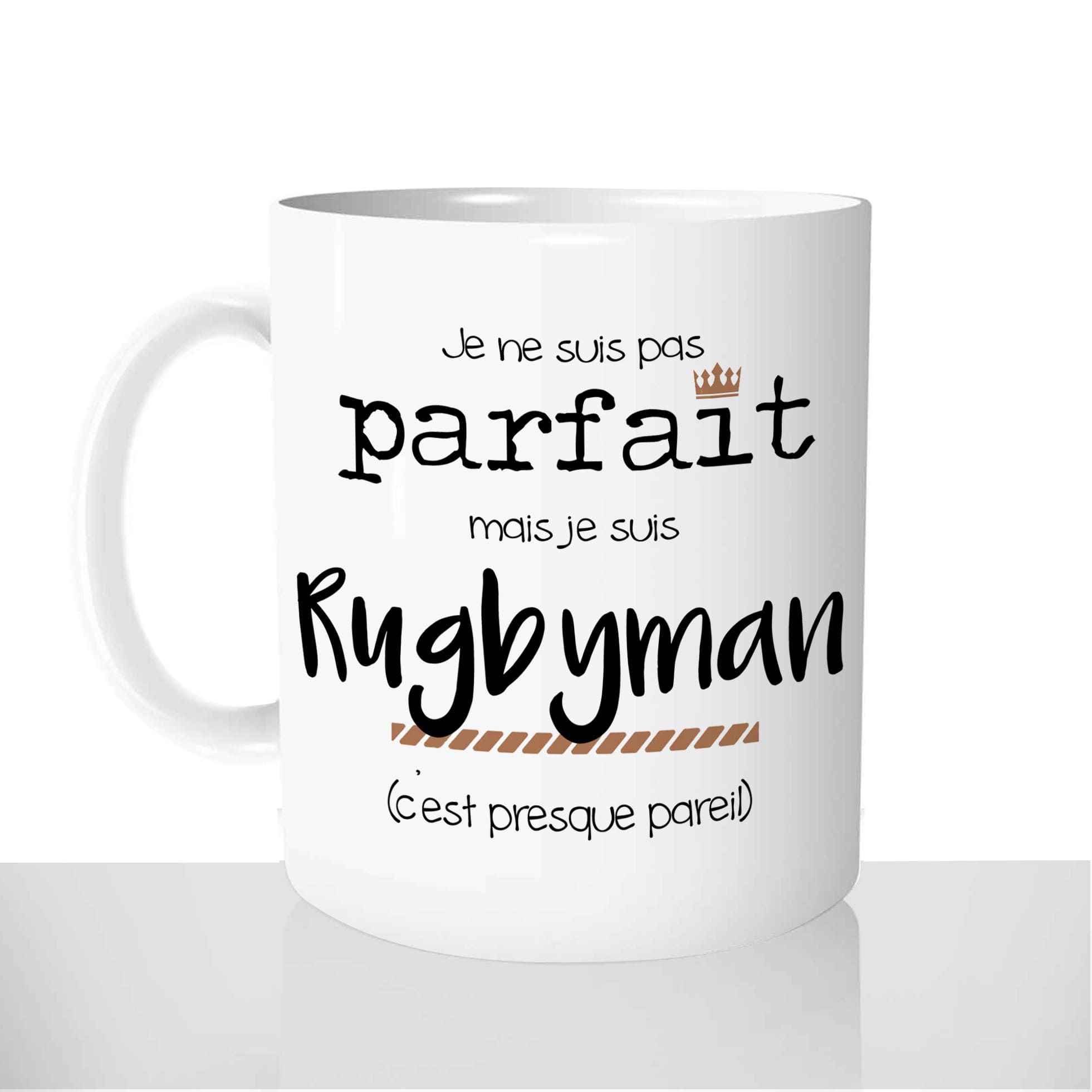 mug-blanc-céramique-personnalisable-tasse-11oz-homme-pas-parfait-rugbyman-rugby-sport-xv-france-personnalisé-fun-idée-cadeau