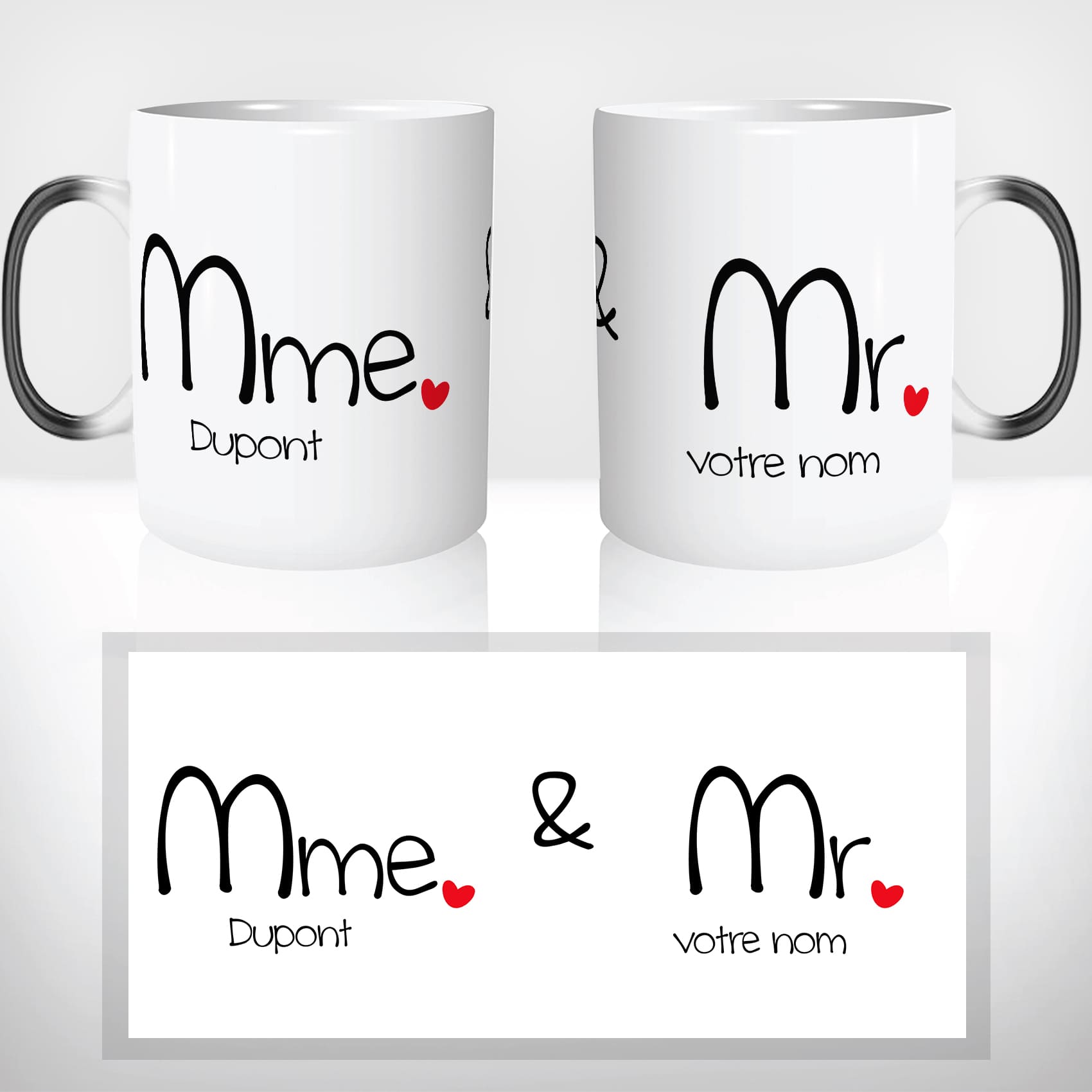Mug Magique Mme & Mr