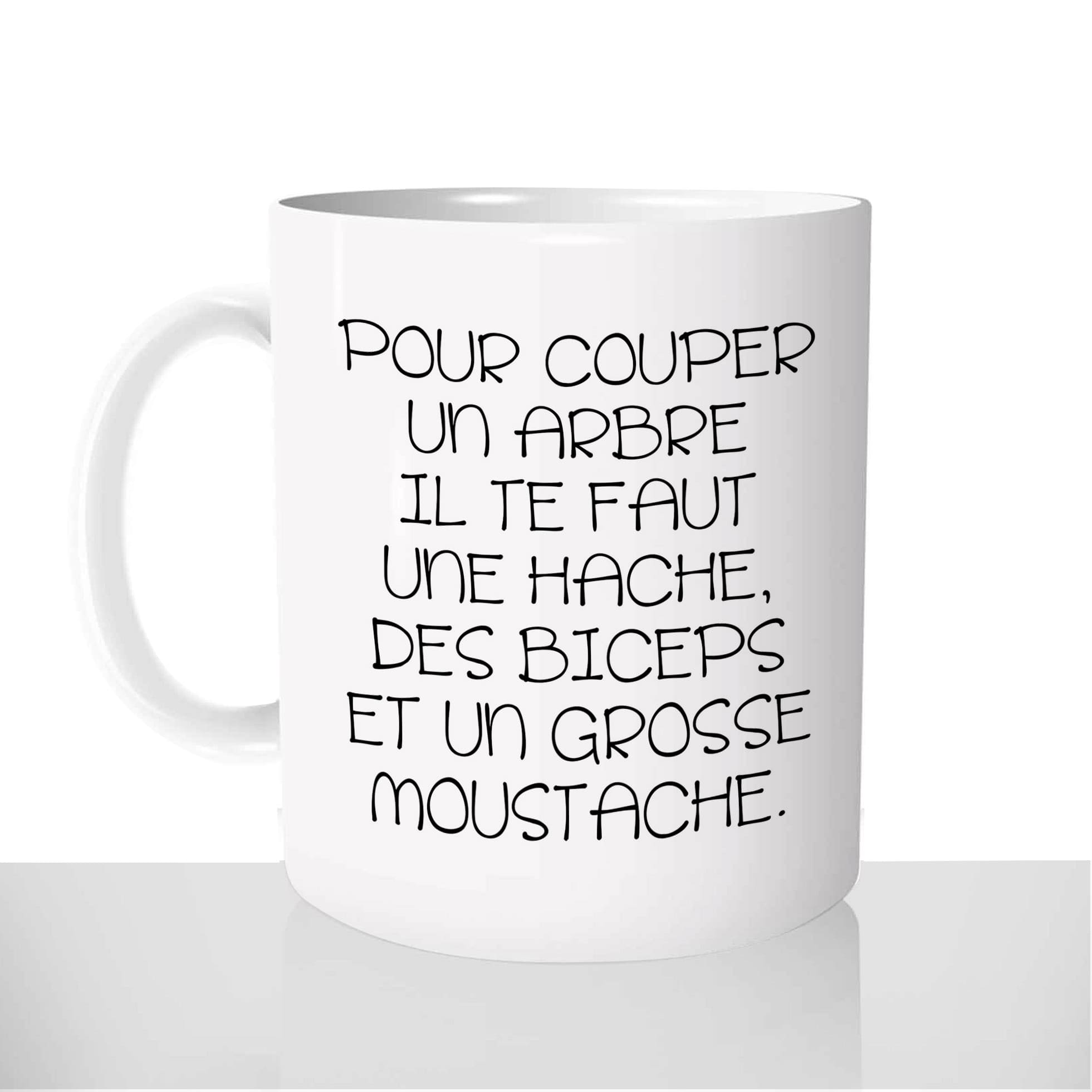 mug-blanc-céramique-11oz-france-mugs-surprise-pas-cher-biceps-grosse-moustache-coach-charisme-drole