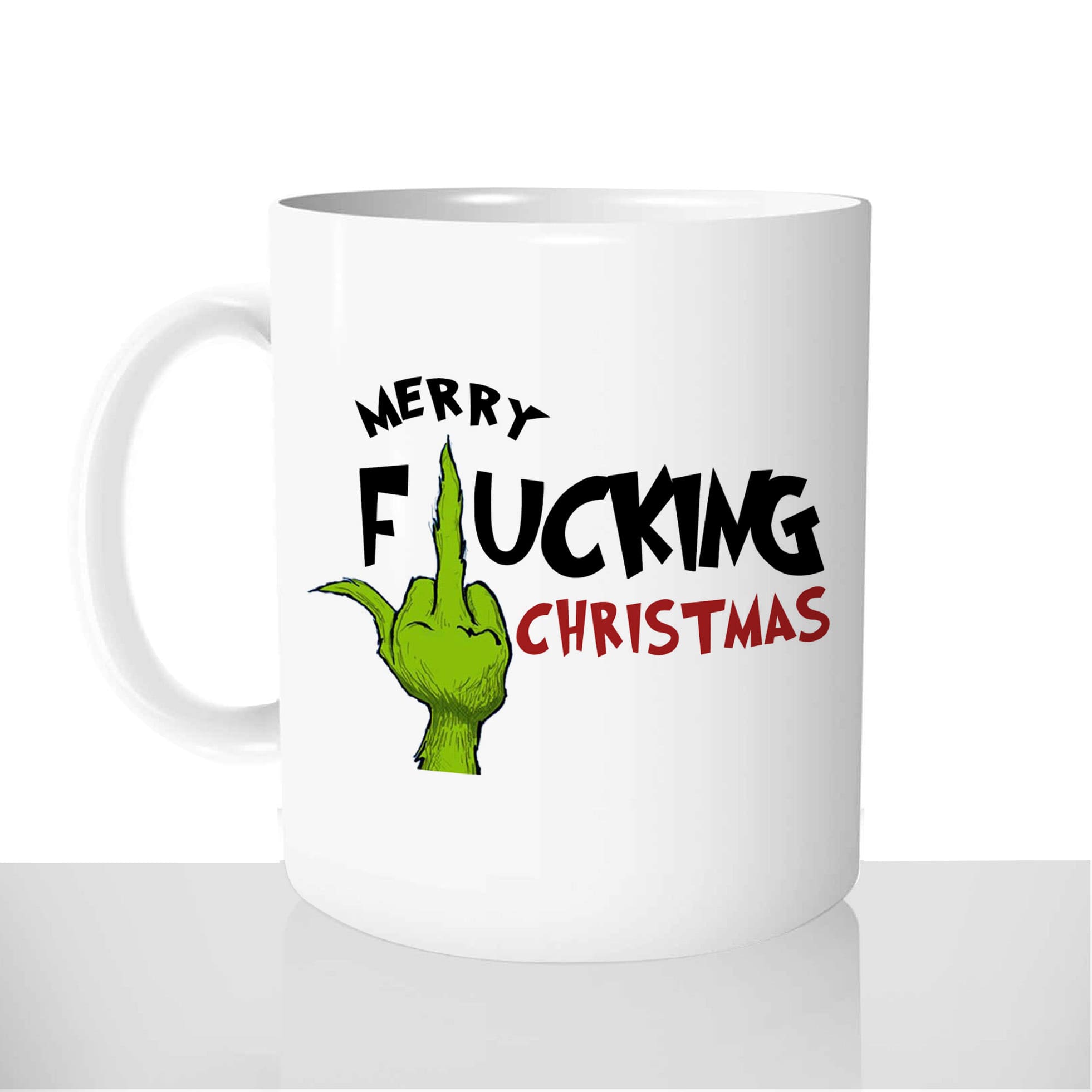 mug-blanc-céramique-11oz-france-mugs-surprise-pas-cher-merry-fucking-christmas-joyeux-putain-de-noel-grinch