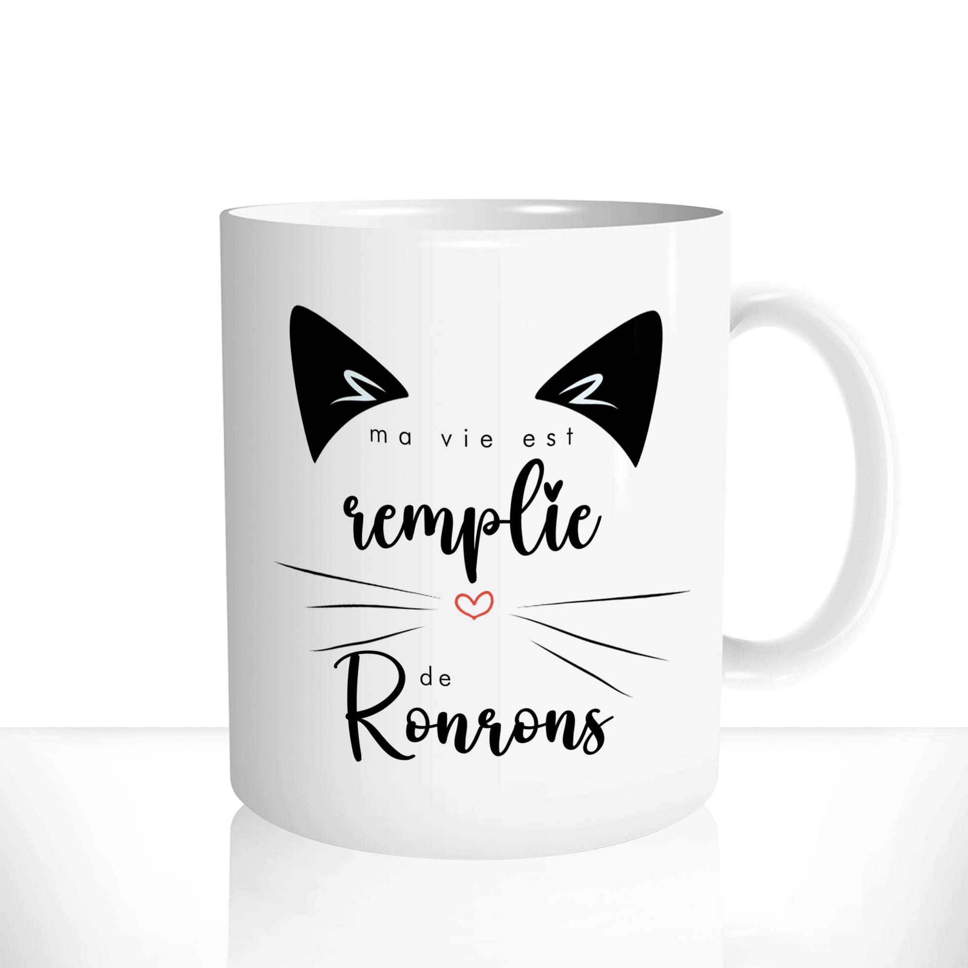 mug-blanc-11oz-325ml-céramique-tasse-cadeau-chat-chaton-ronrons-saint-valentin-célibataire-coeur-chatou-mignon-personnalisable2