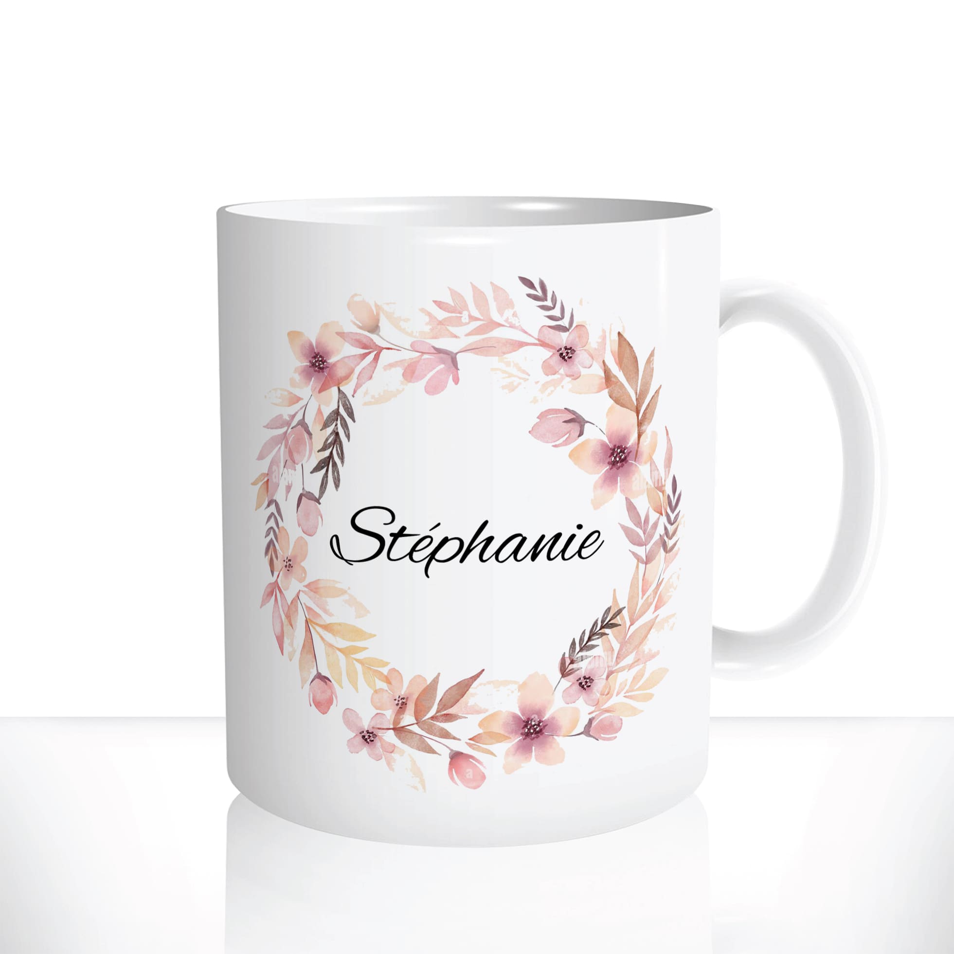 mug-tasse-Blanche-céramique-couronne-de-fleurs-printemps-prenom-personnalisable-copine2