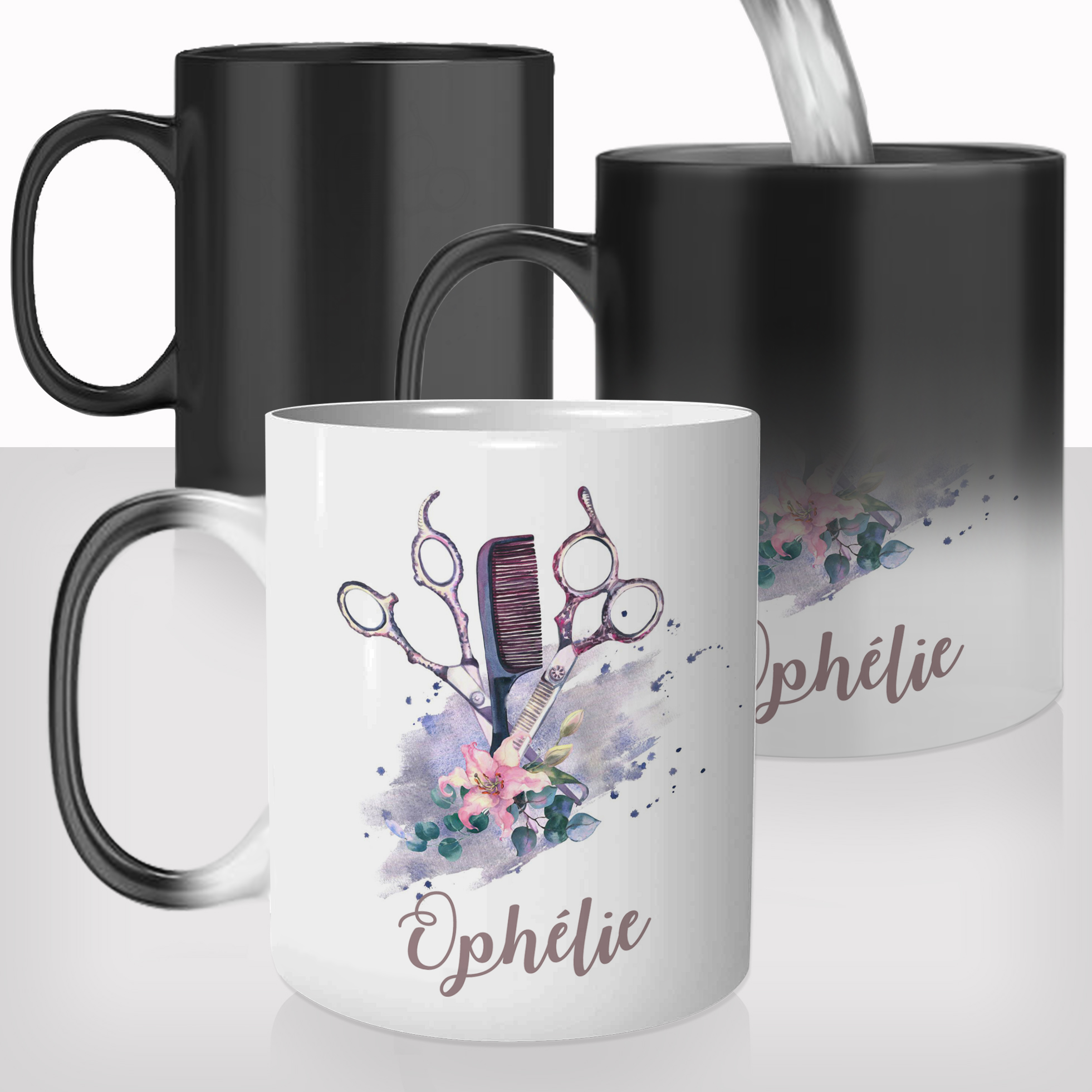 mug-magique-tasse-thermoréactive-coiffeuse-salon-de-coiffure-bts-cap-fleurs-peigne-ciseaux-de-coiffeur-prénom-personnalisable-ecole-cadeau