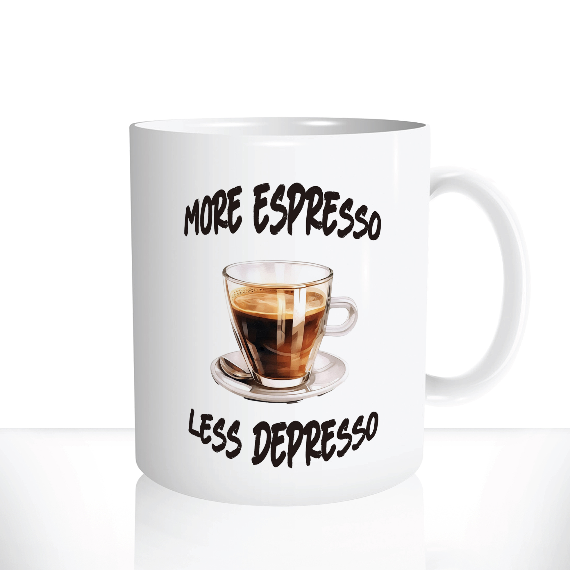 mug-blanc-tasse-céramique-more-espresso-less-depresso-café-coffee-cappuccino-matin-reveil-2