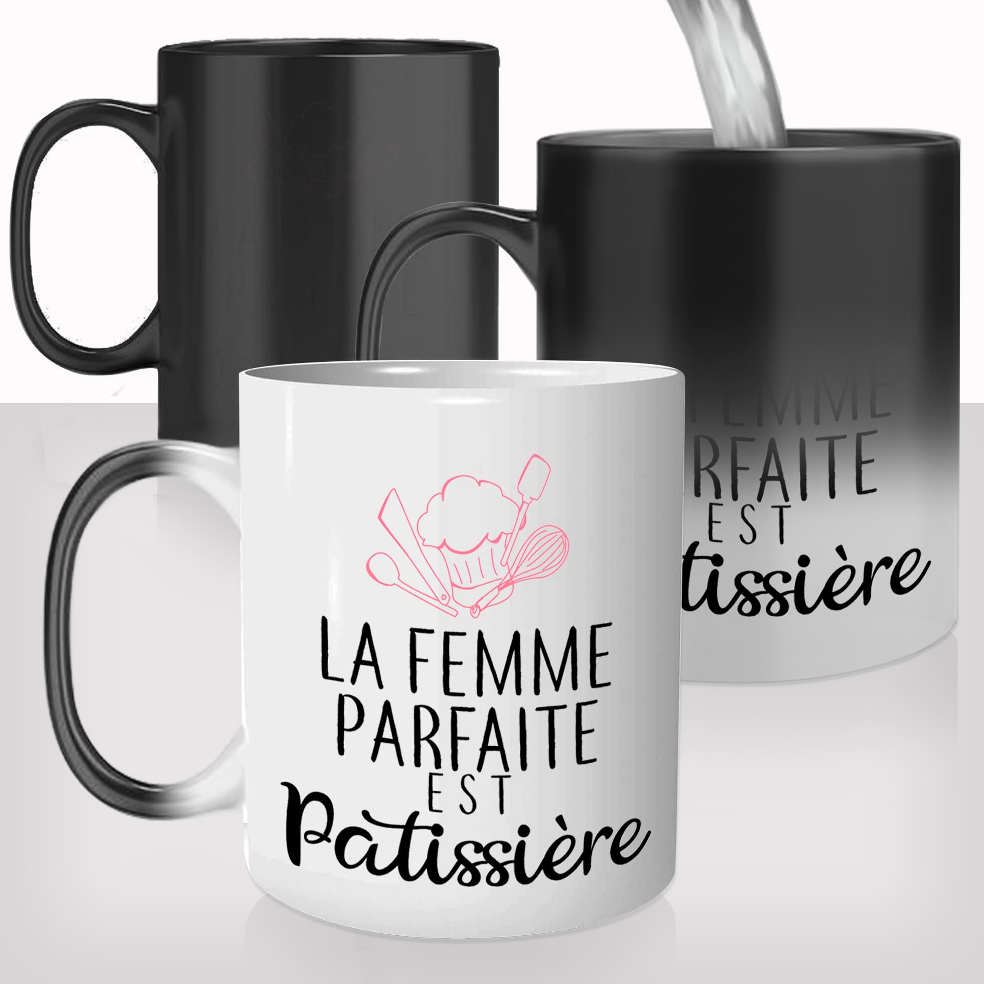 Mug Thermoréactif Pâtissière - Tasse Cadeau 