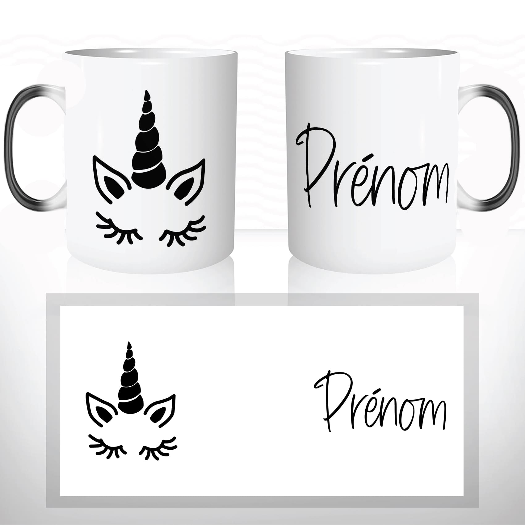 Mug Licorne Prénom Personnalisable - Animaux Personnalisable - Mug
