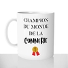 mug classique en céramique 11oz personnalisé personnalisable photo citation homme champion du monde de la connerie bête debile offrir cadeau