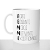 mug classique en céramique 11oz personnalisé personnalisable photo collegue maman copine femme forte caractère qualitées offrir cadeau chou