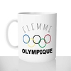 mug classique en céramique 11oz personnalisé personnalisation photo flemme olympique offrir cadeau chou