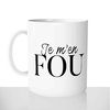 mug classique en céramique 11oz personnalisé personnalisation photo je m'en fou offrir cadeau chou