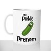 mug classique en céramique 11oz personnalisé personnalisation photo série pickle rick cornichon morty offrir cadeau chou